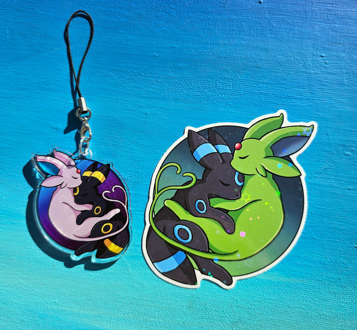 Shiny Cuddling Espeon/Umbreon Sticker