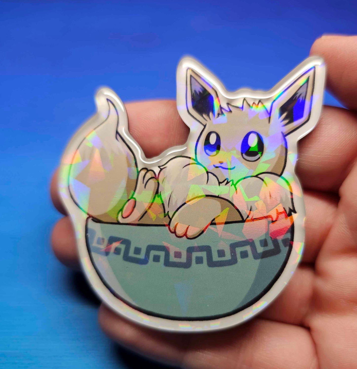 Shiny Eevee in a Bowl Magnet