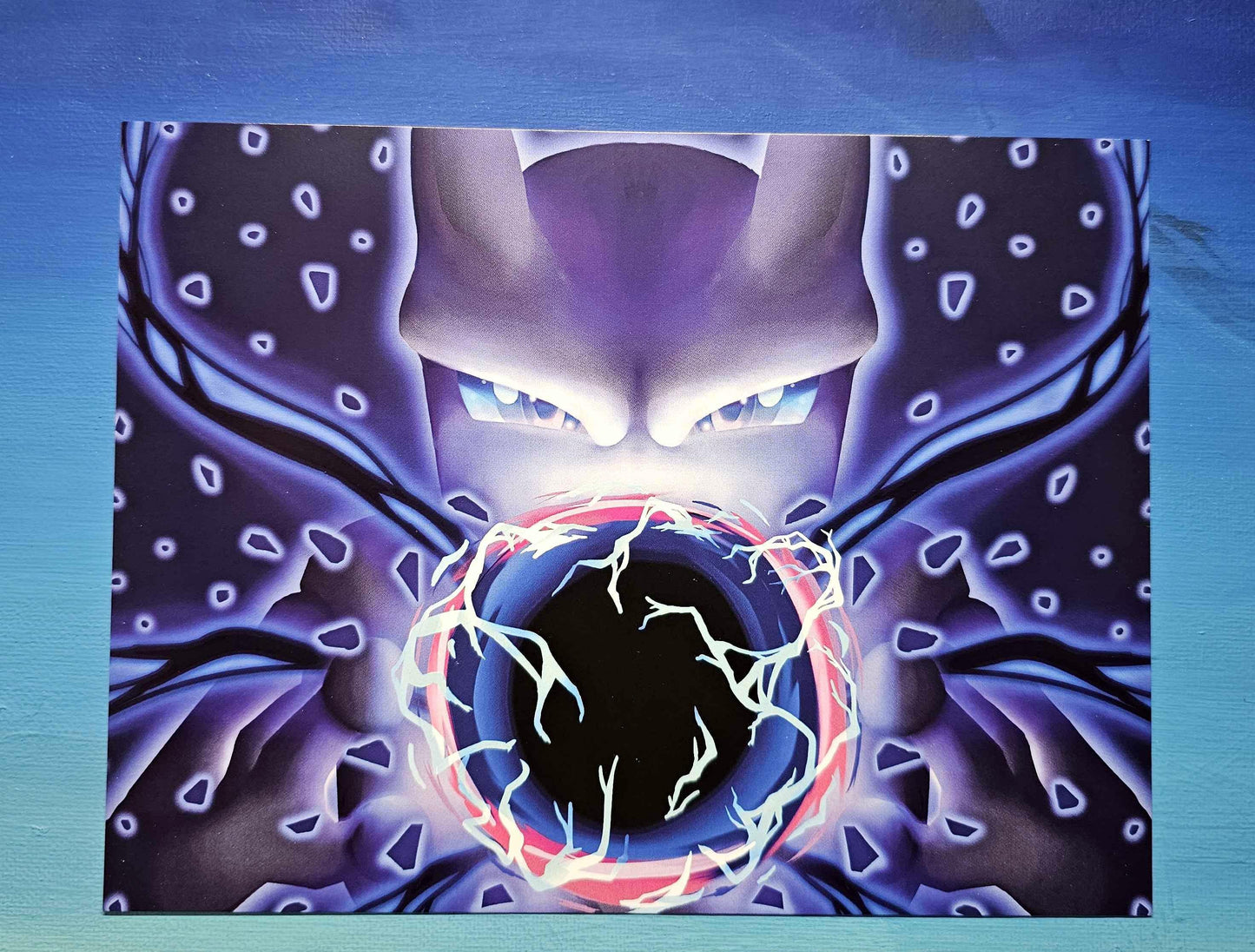 Giclee Print - Mewtwo Charging Shadow Ball