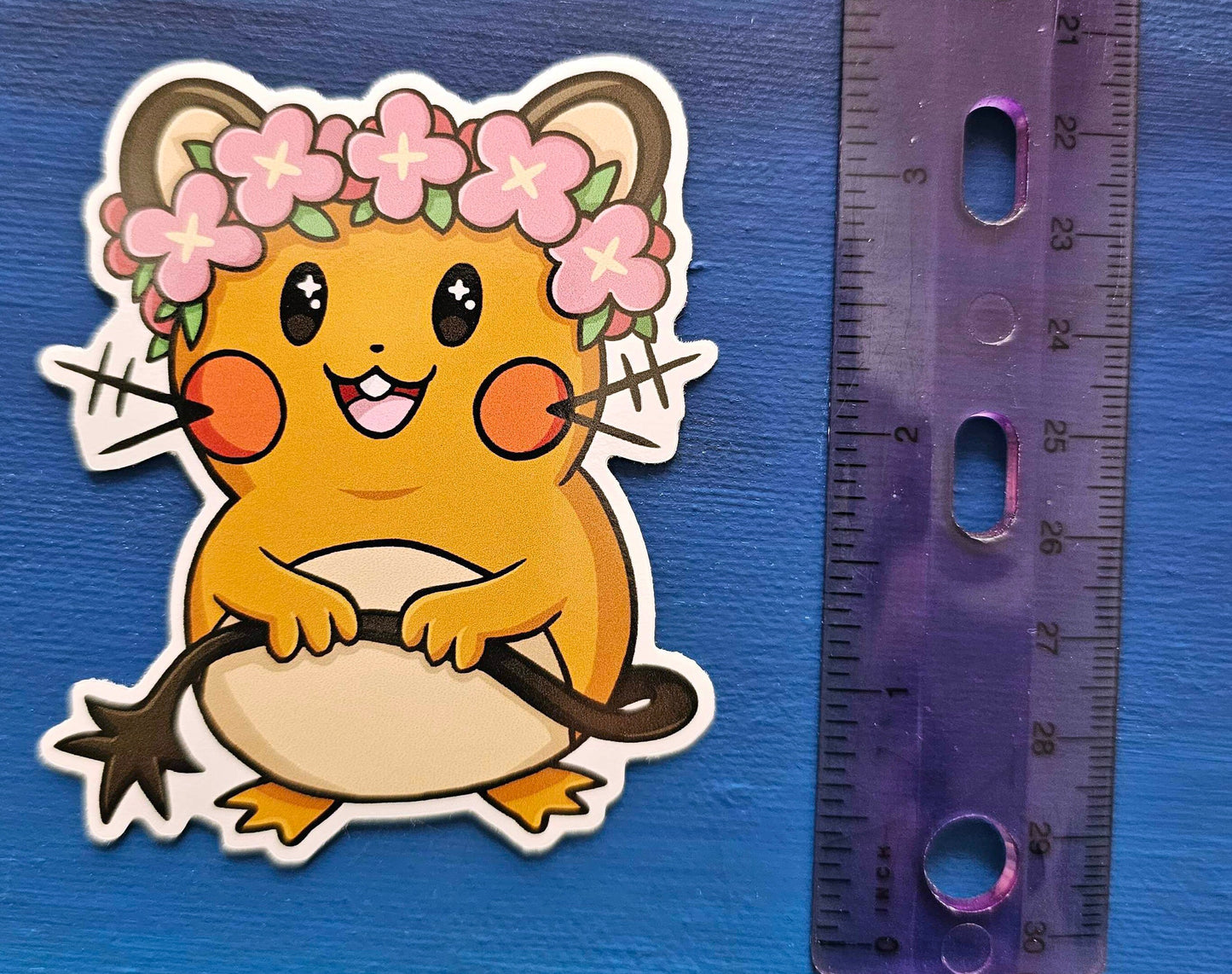 Dedenne Floral Sticker
