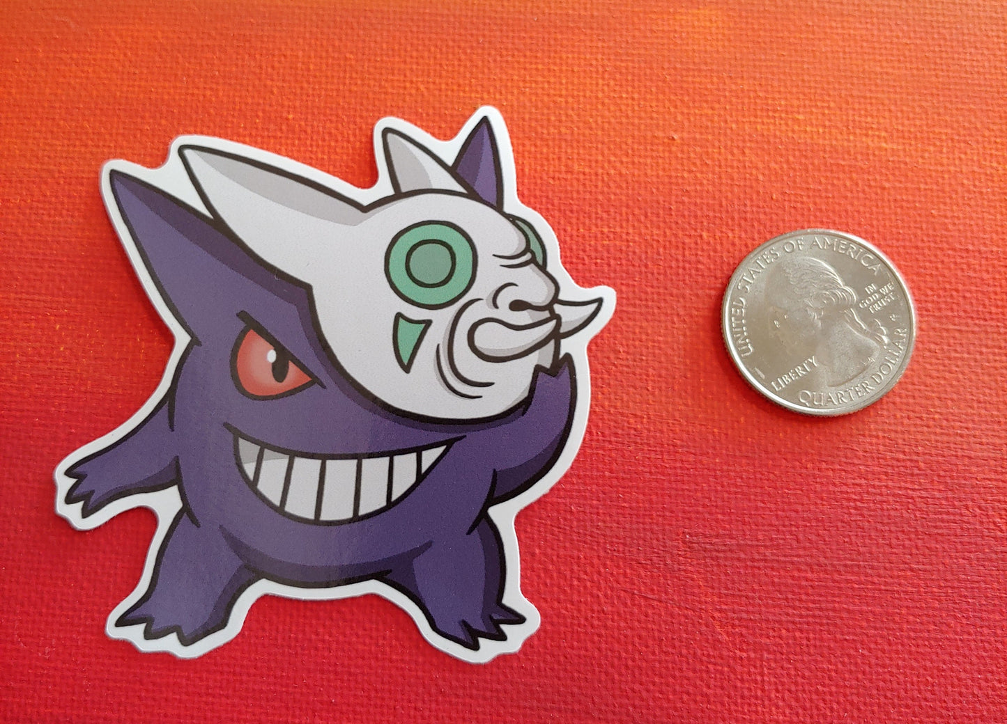 Kabuki Mask Gengar  - Vinyl Sticker