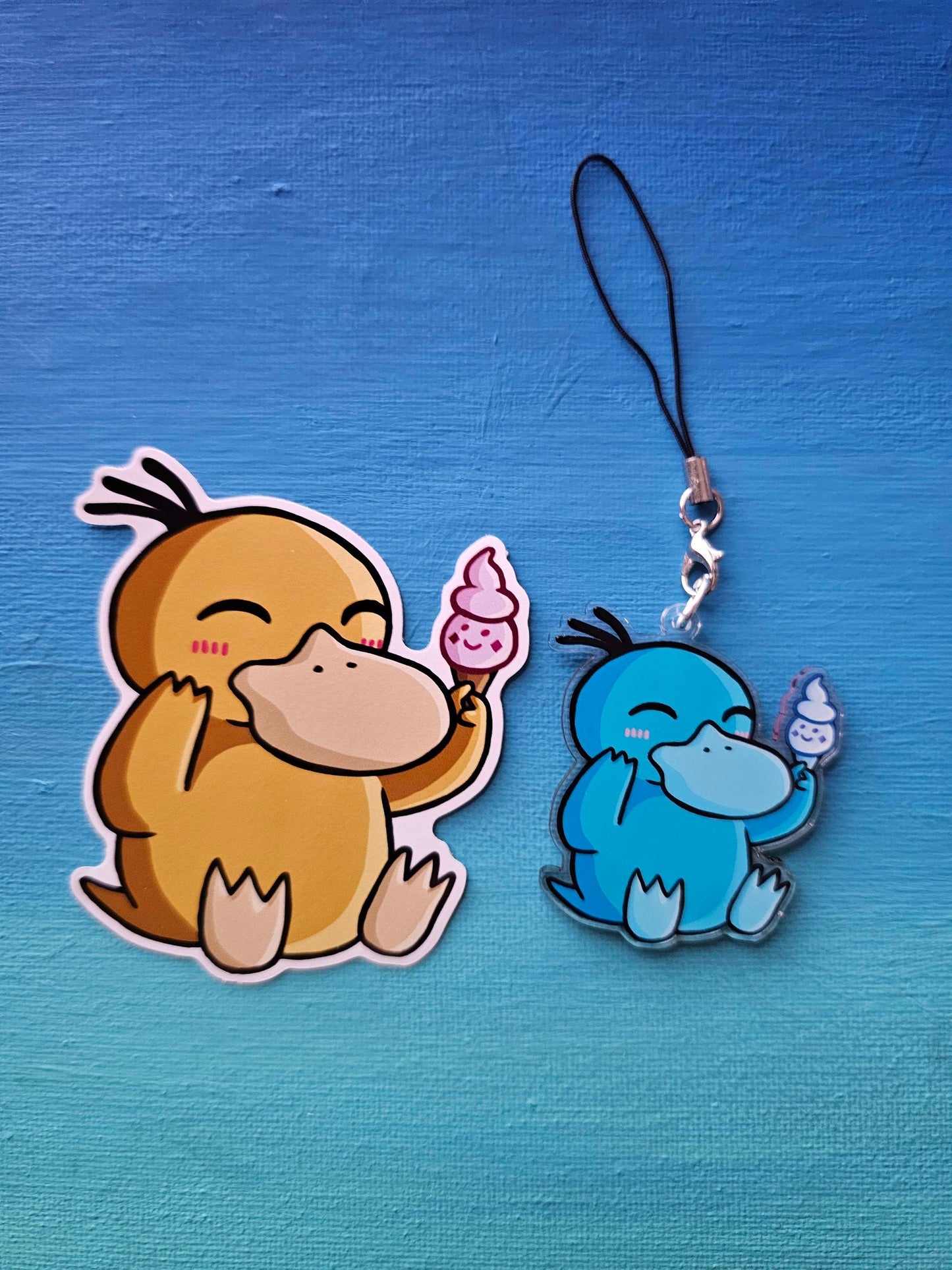 Psyduck Ice Cream Sticker