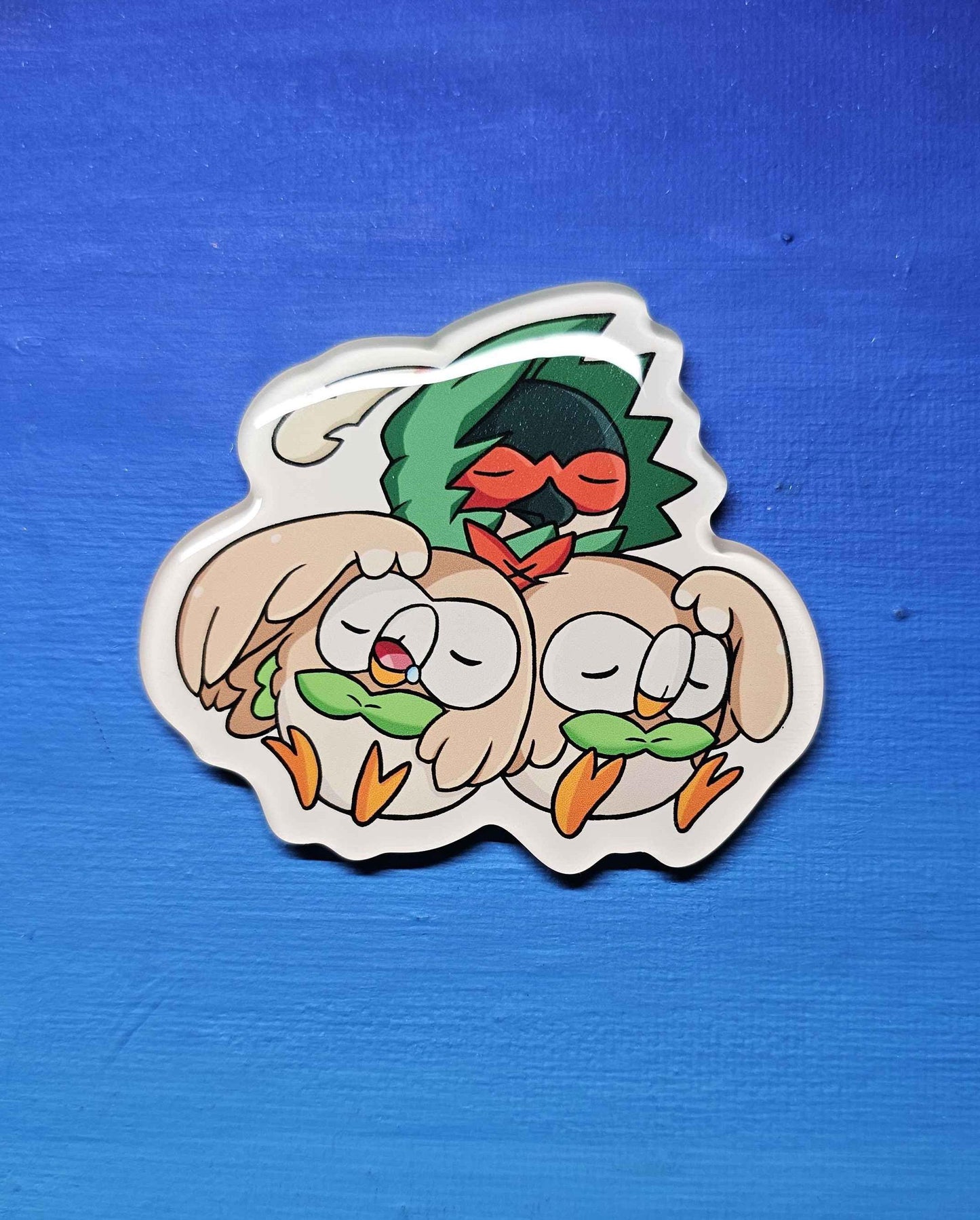 Decidueye + Rowlet Pile Magnet
