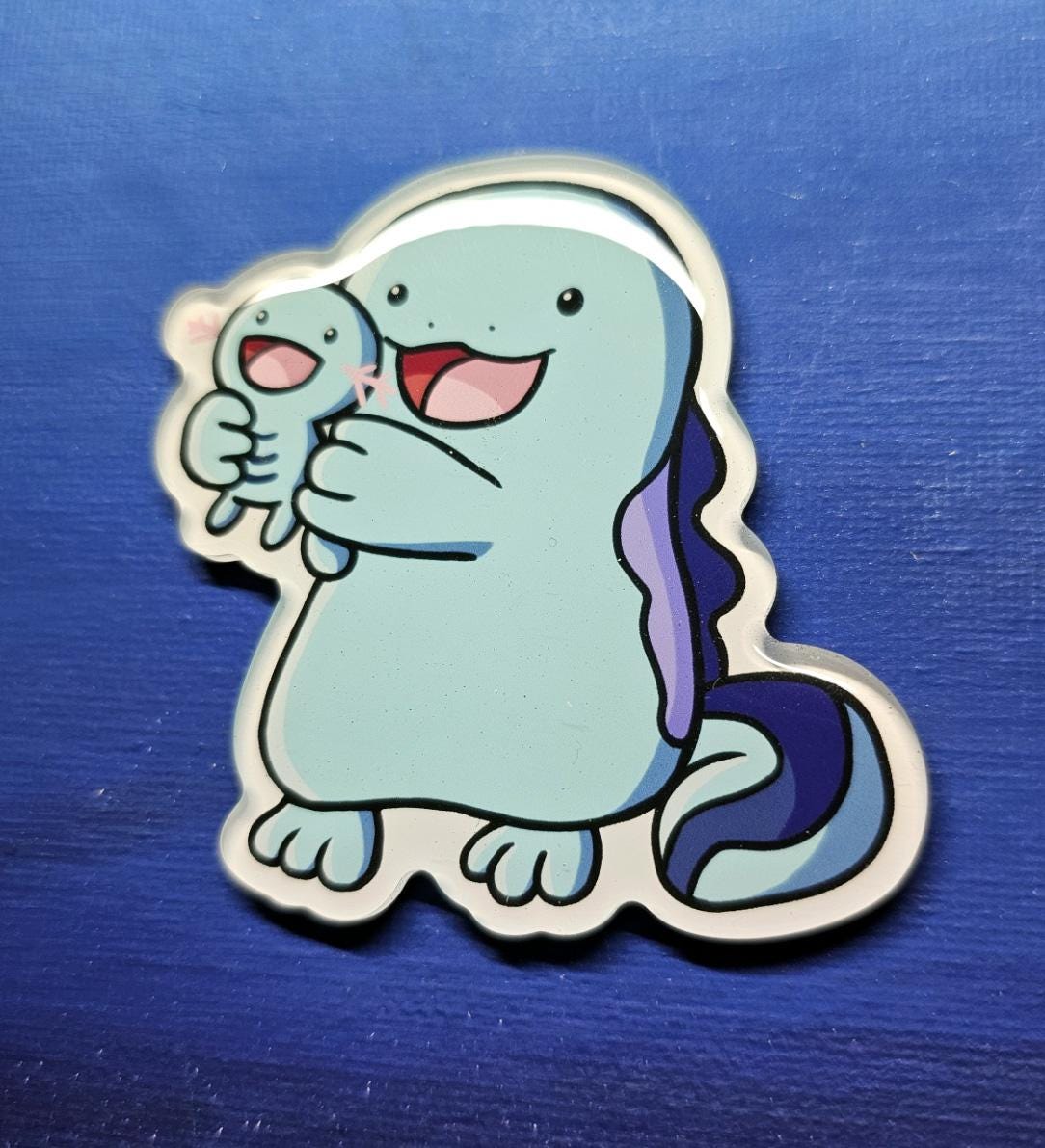 Quagsire Holding Wooper Magnet