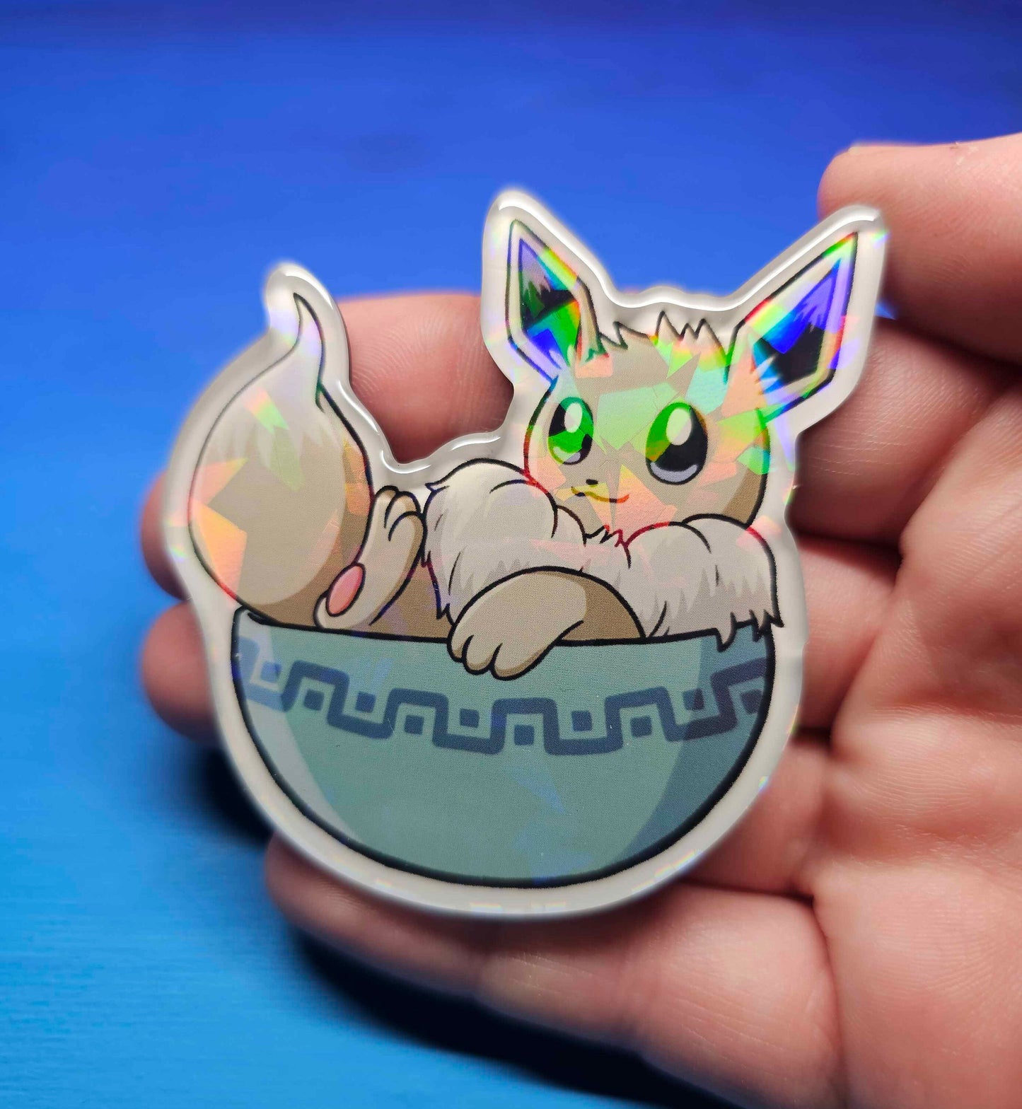 Shiny Eevee in a Bowl Magnet