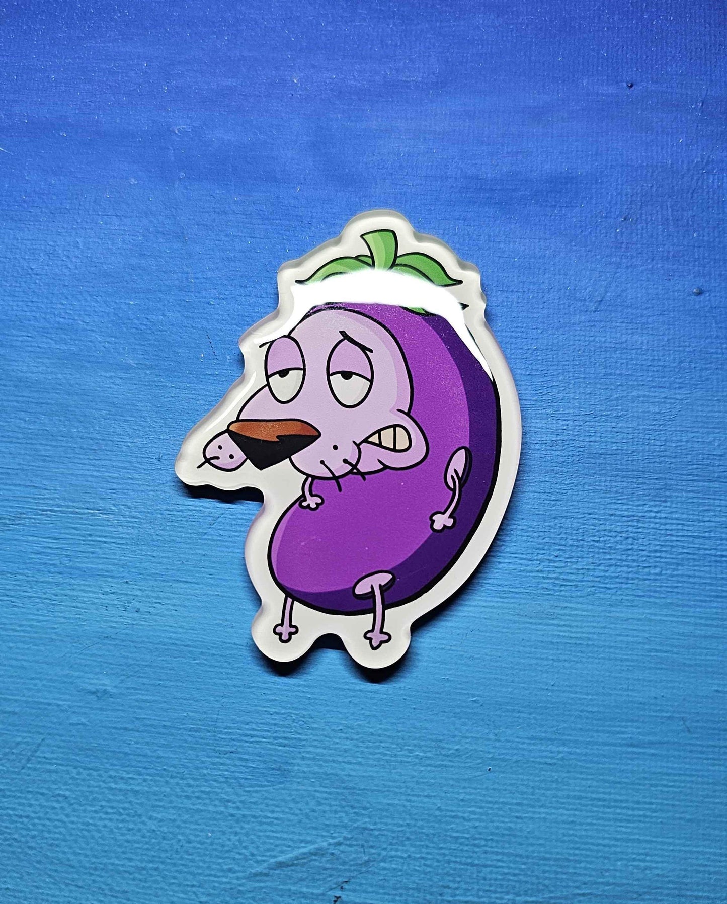 Courage the Eggplant Magnet