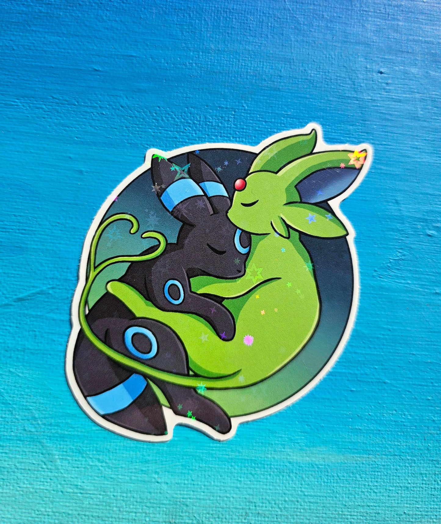 Shiny Cuddling Espeon/Umbreon Sticker