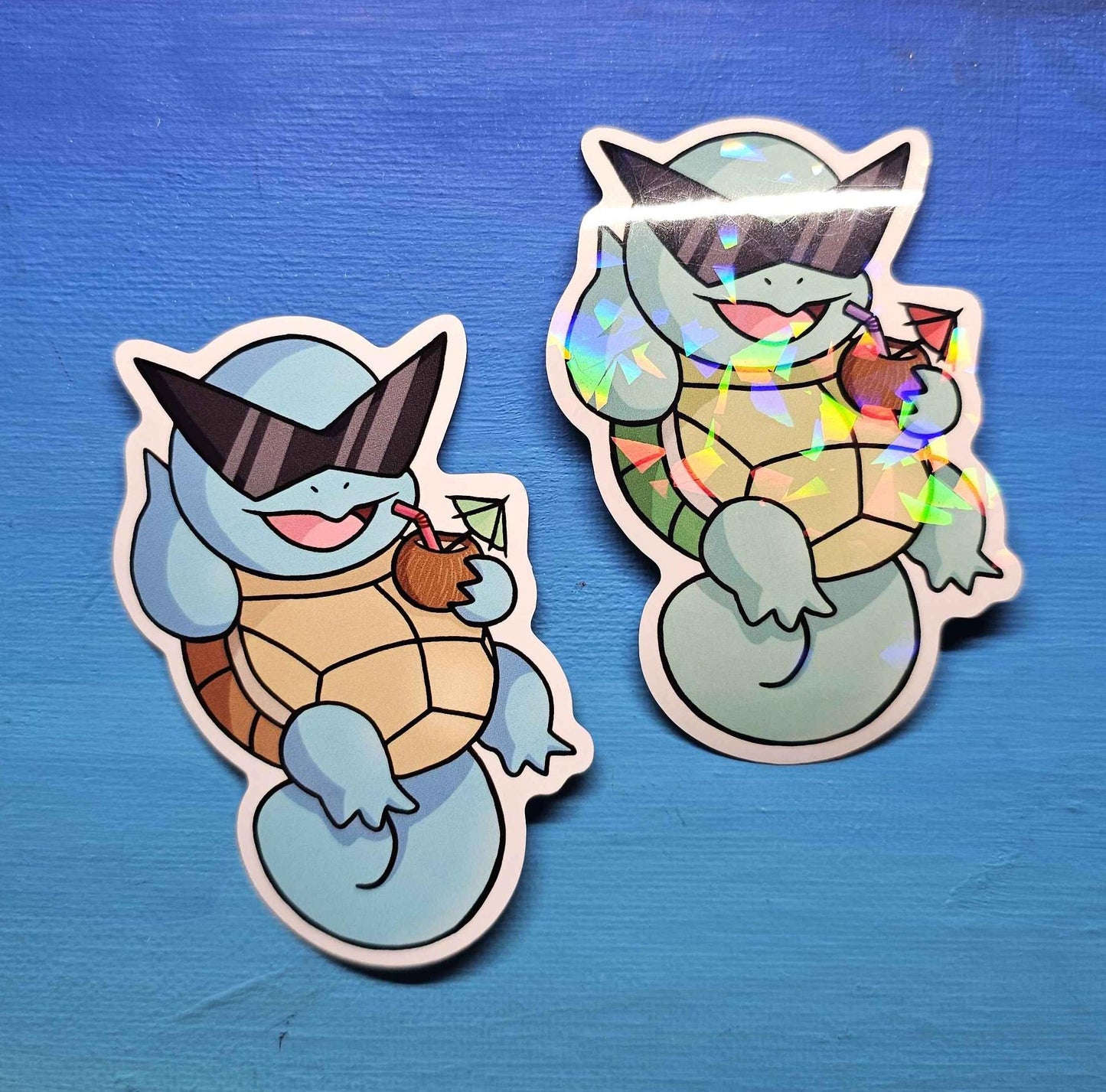 Squirtle Summer Chillin' Sticker