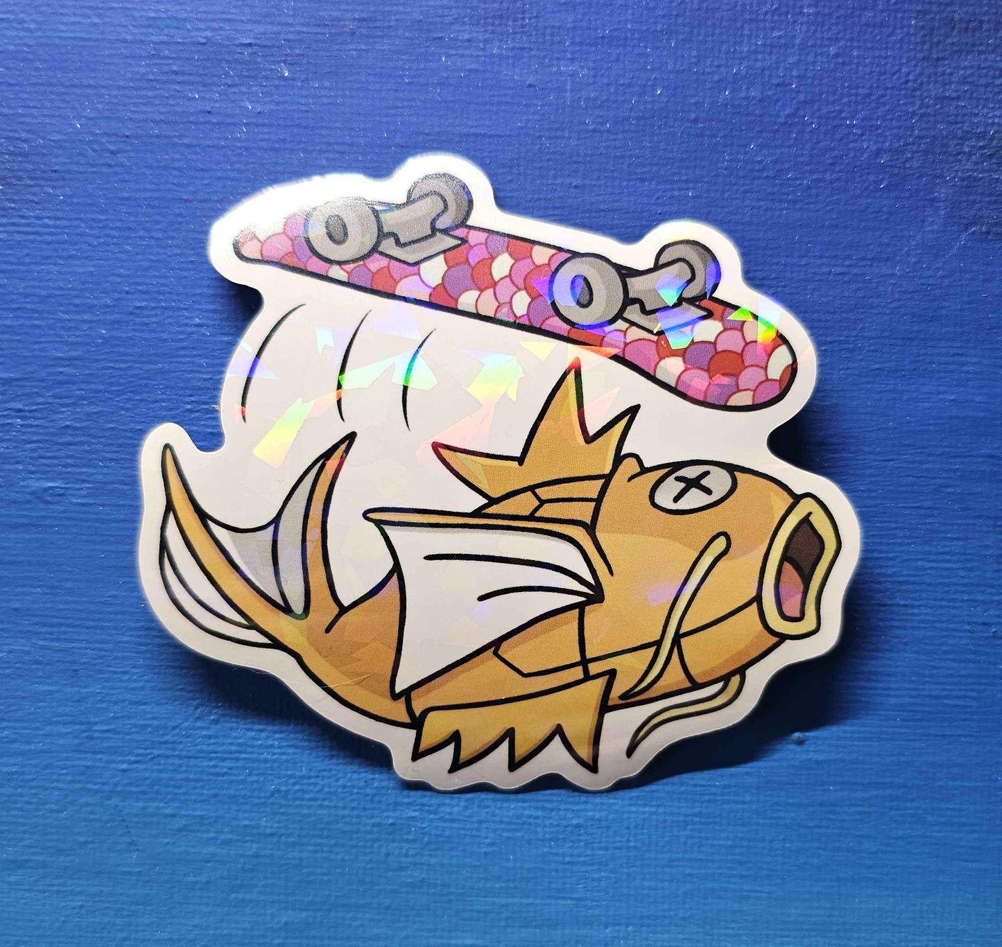 Shiny Magikarp Skateboard Sticker