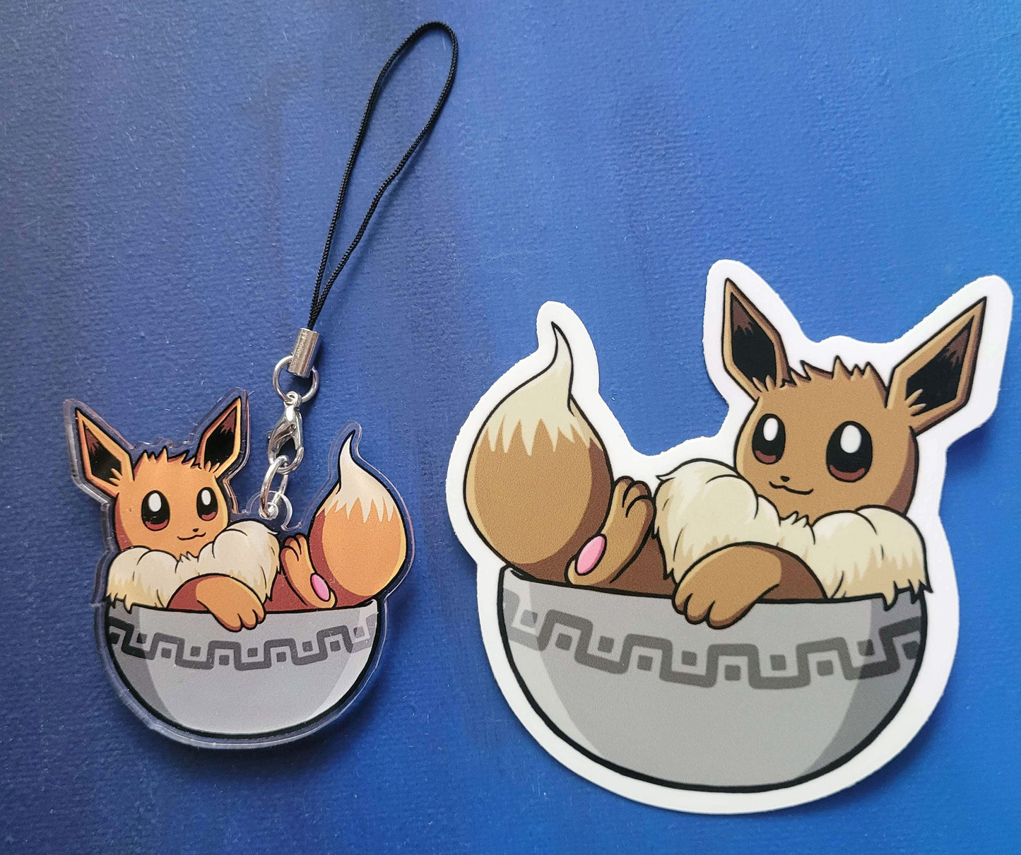 Double-Sided Eevee Bowl Charm