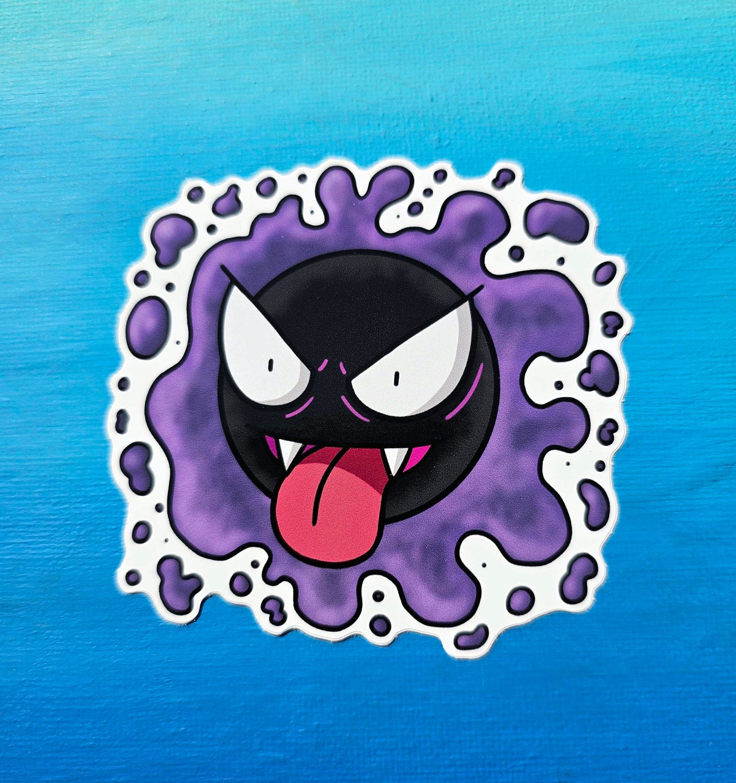 Gastly Sticking Out Tongue Sticker