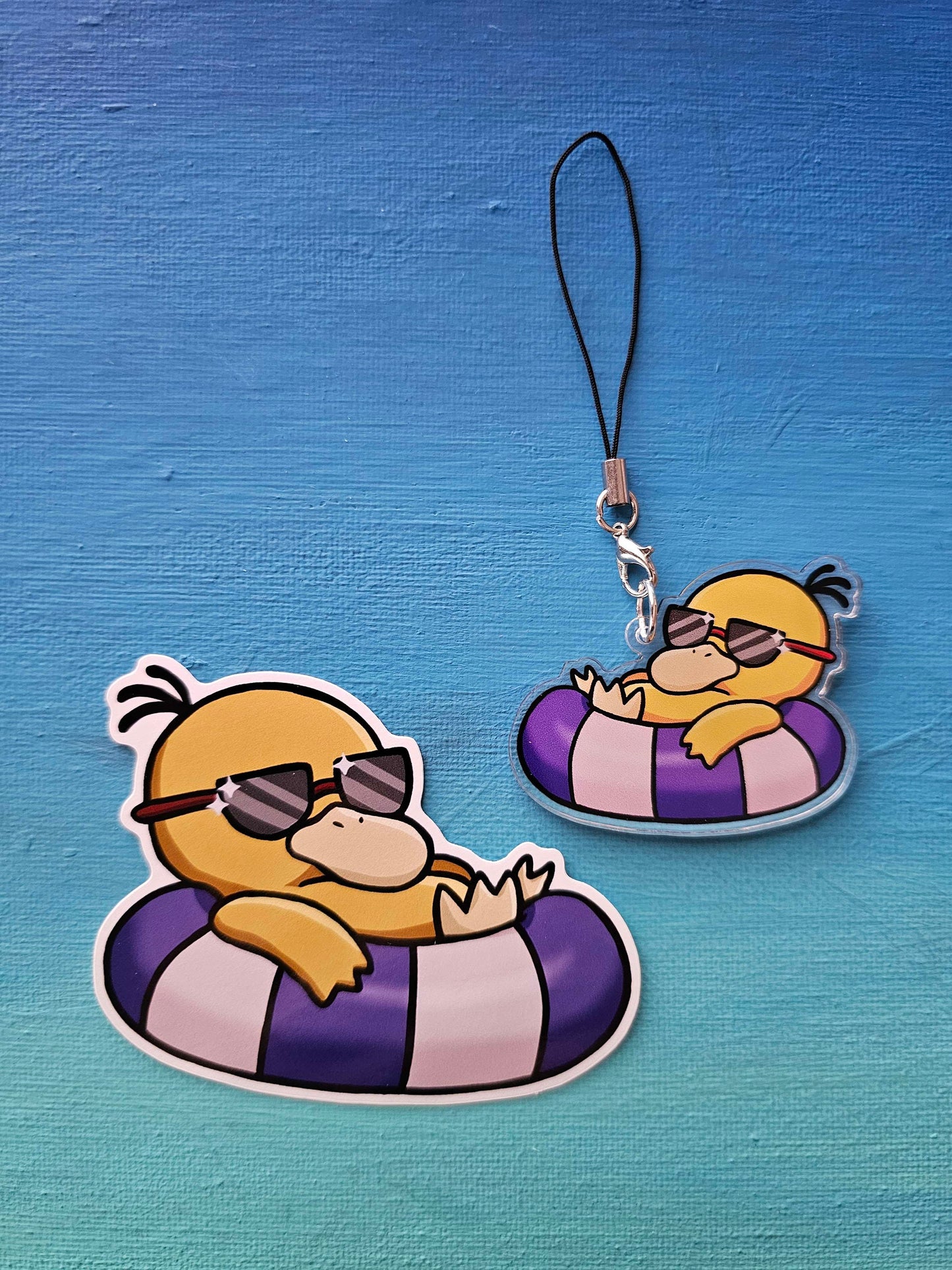 Double-Sided Psyduck Floatie Charm