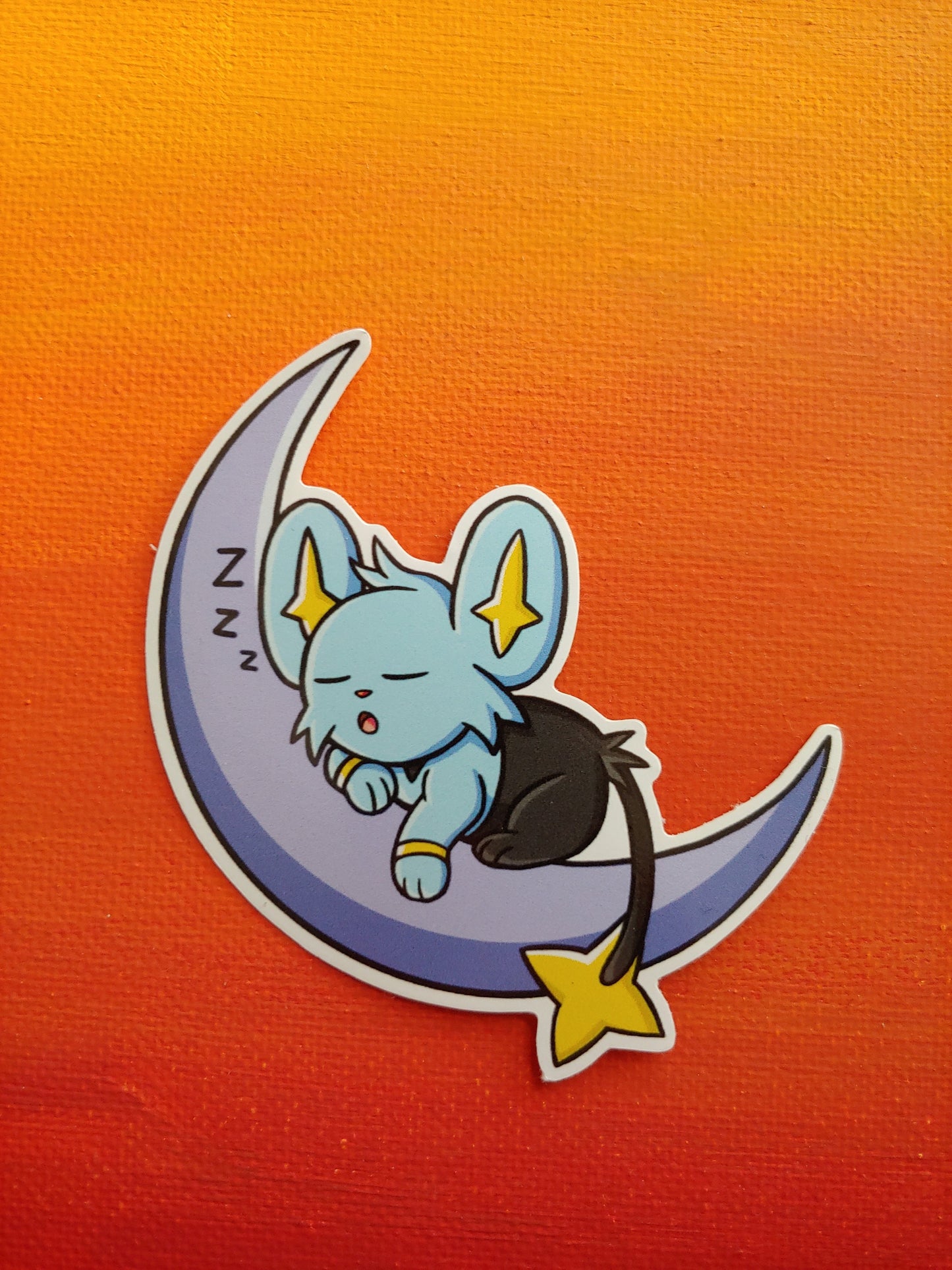 Sleepy Shinx Moon Sticker