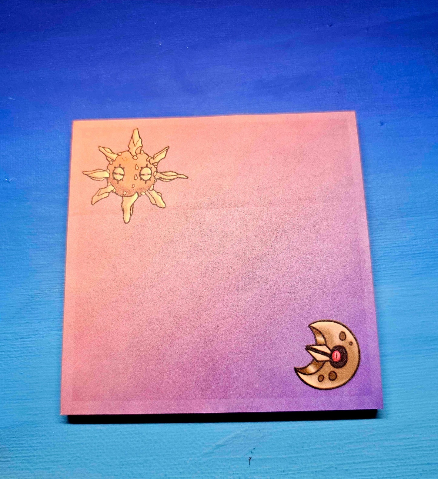 Solrock + Lunatone Sticky Notes