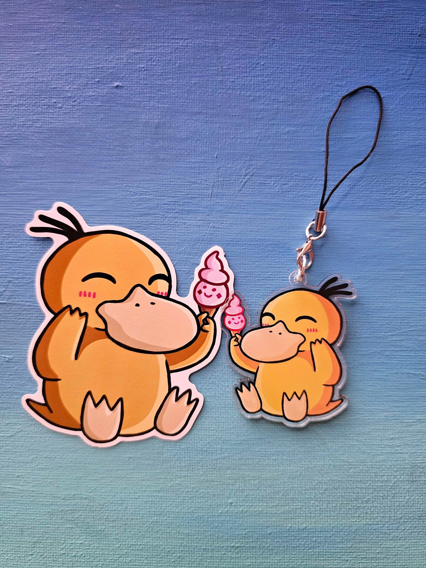 Psyduck Ice Cream Sticker