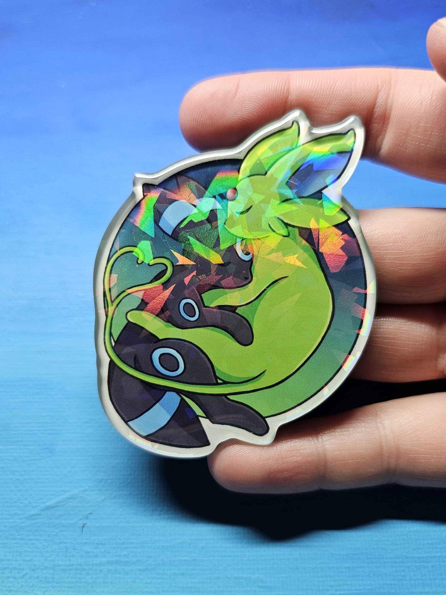 Shiny Espeon + Umbreon Cuddling Magnet