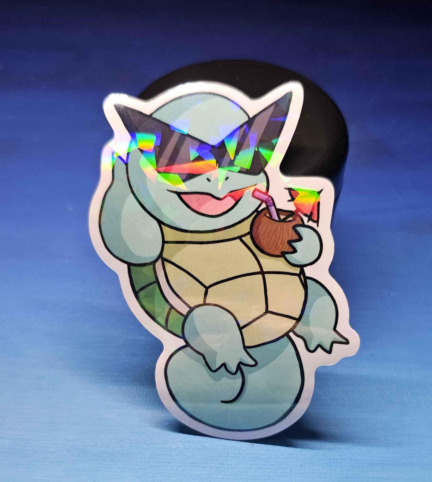 Shiny Squirtle Summer Chillin' Sticker