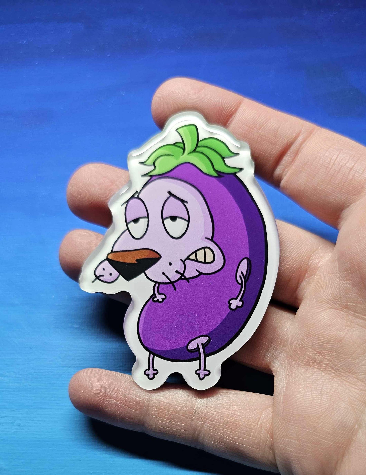 Courage the Eggplant Magnet