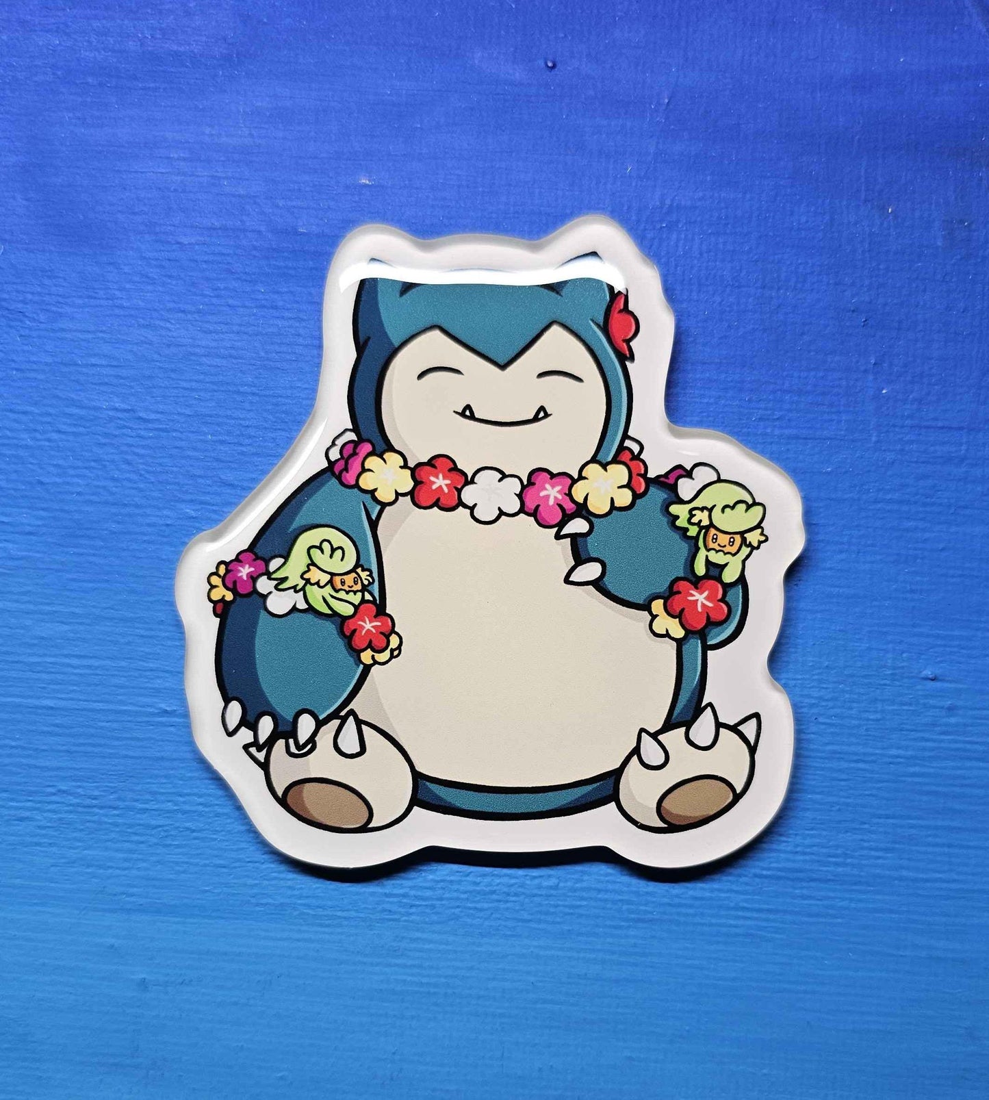 Snorlax + Comfey Magnet