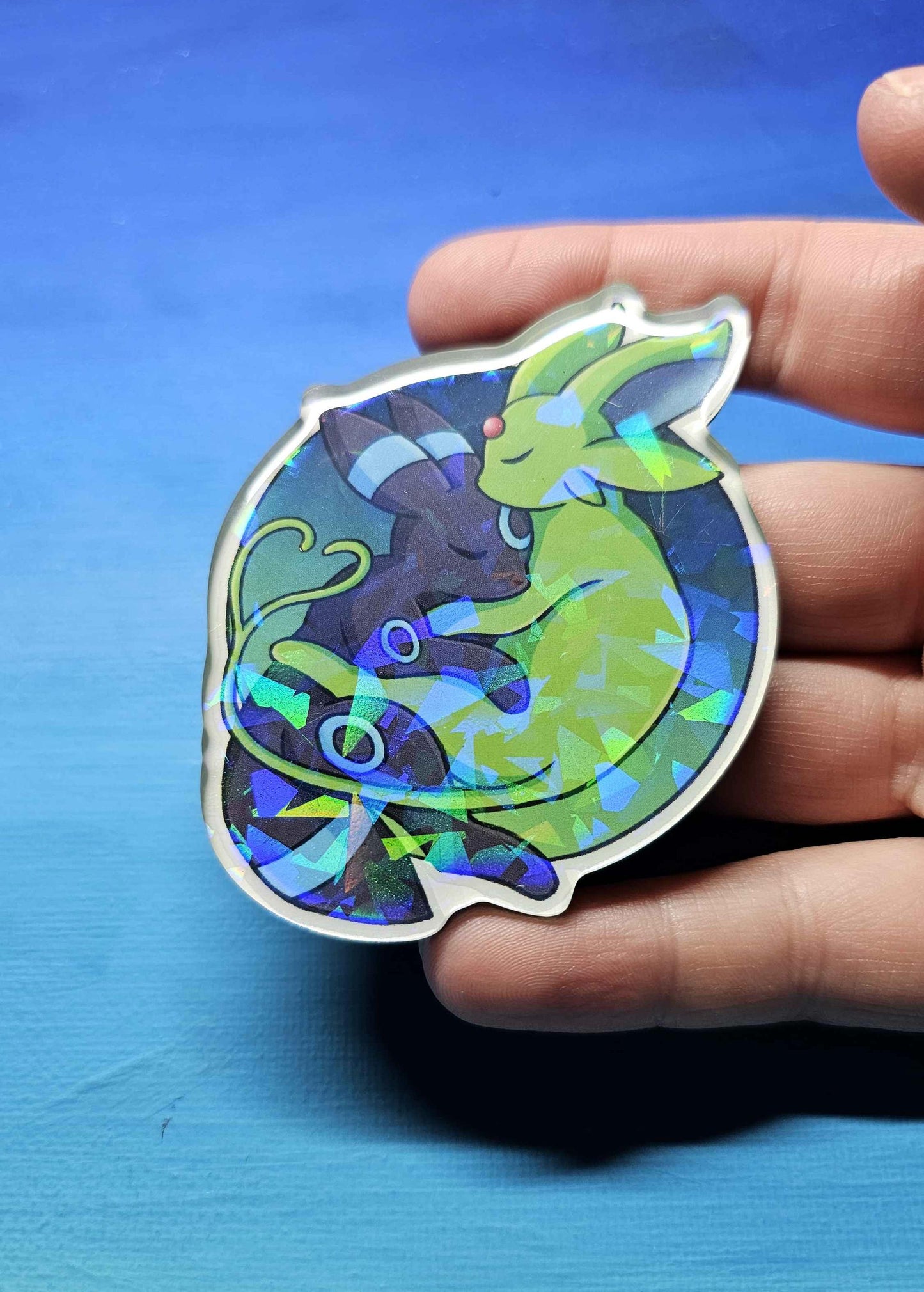 Shiny Espeon + Umbreon Cuddling Magnet