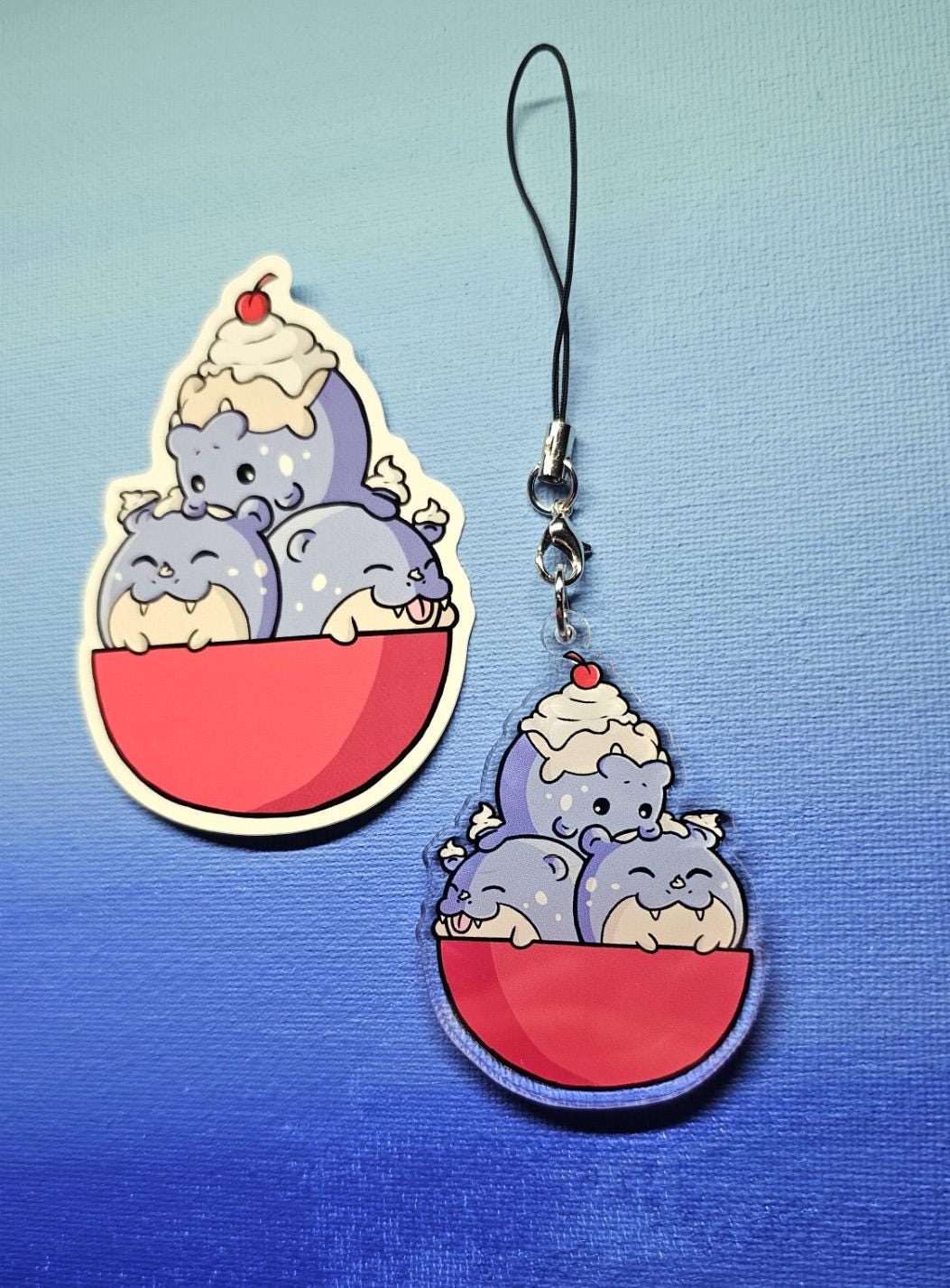 Double-Sided Bowl of Spheals Charm