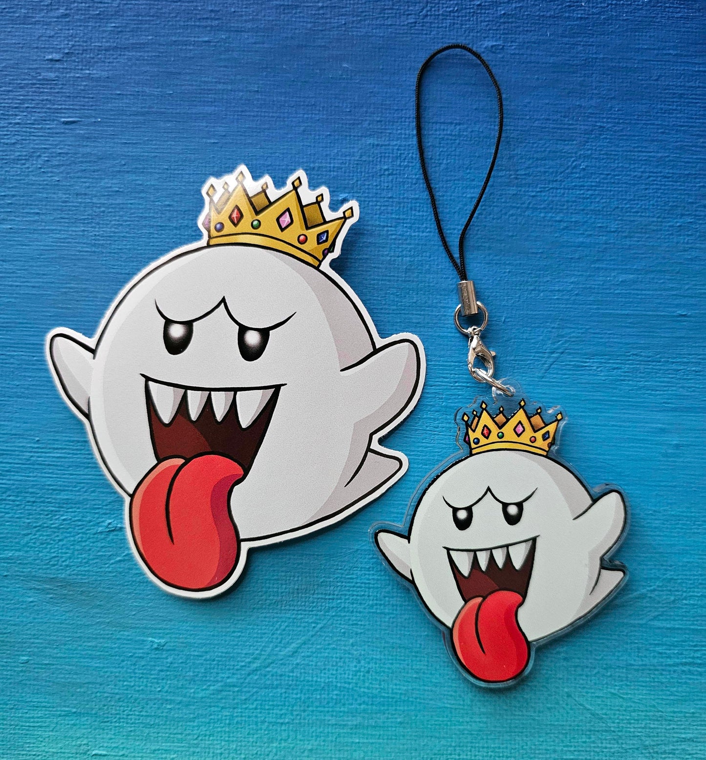 Double-Sided King Boo Charm