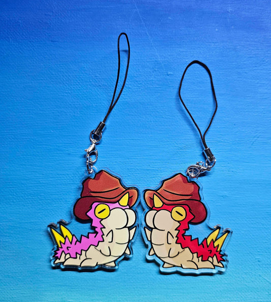 Double-Sided Cowboy Wurmple Charm