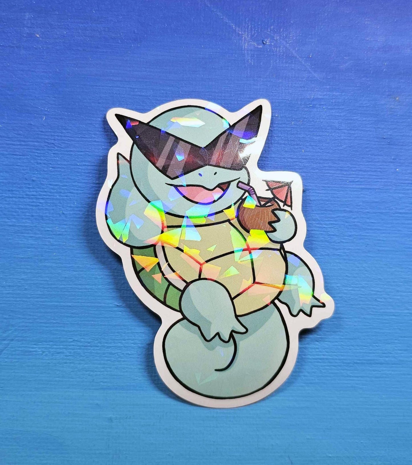 Shiny Squirtle Summer Chillin' Sticker