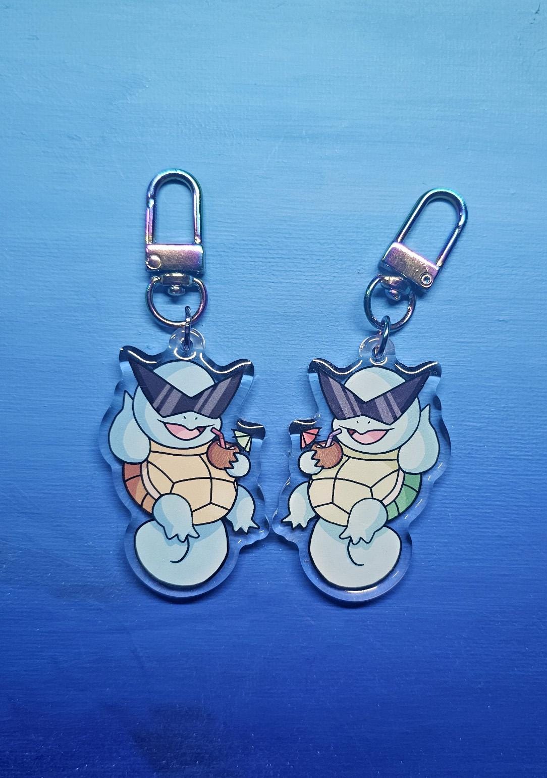 Double-Sided Squirtle Summer Chillin' Charm