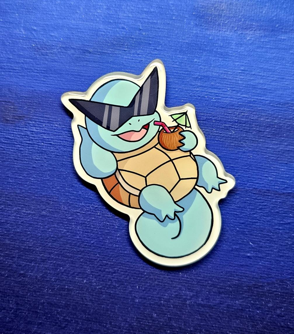 Squirtle Chillin' Magnet