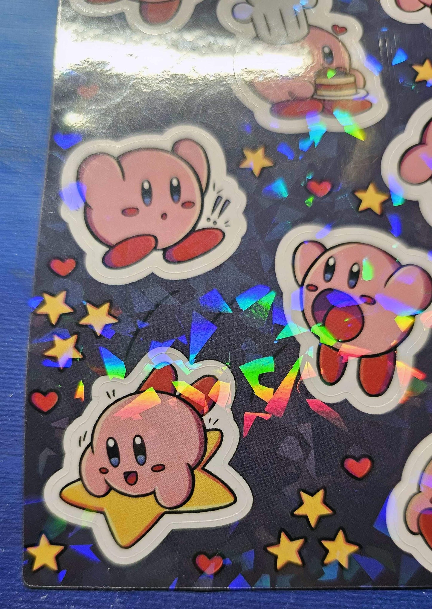 Holographic A6 Kirby Sticker Sheet