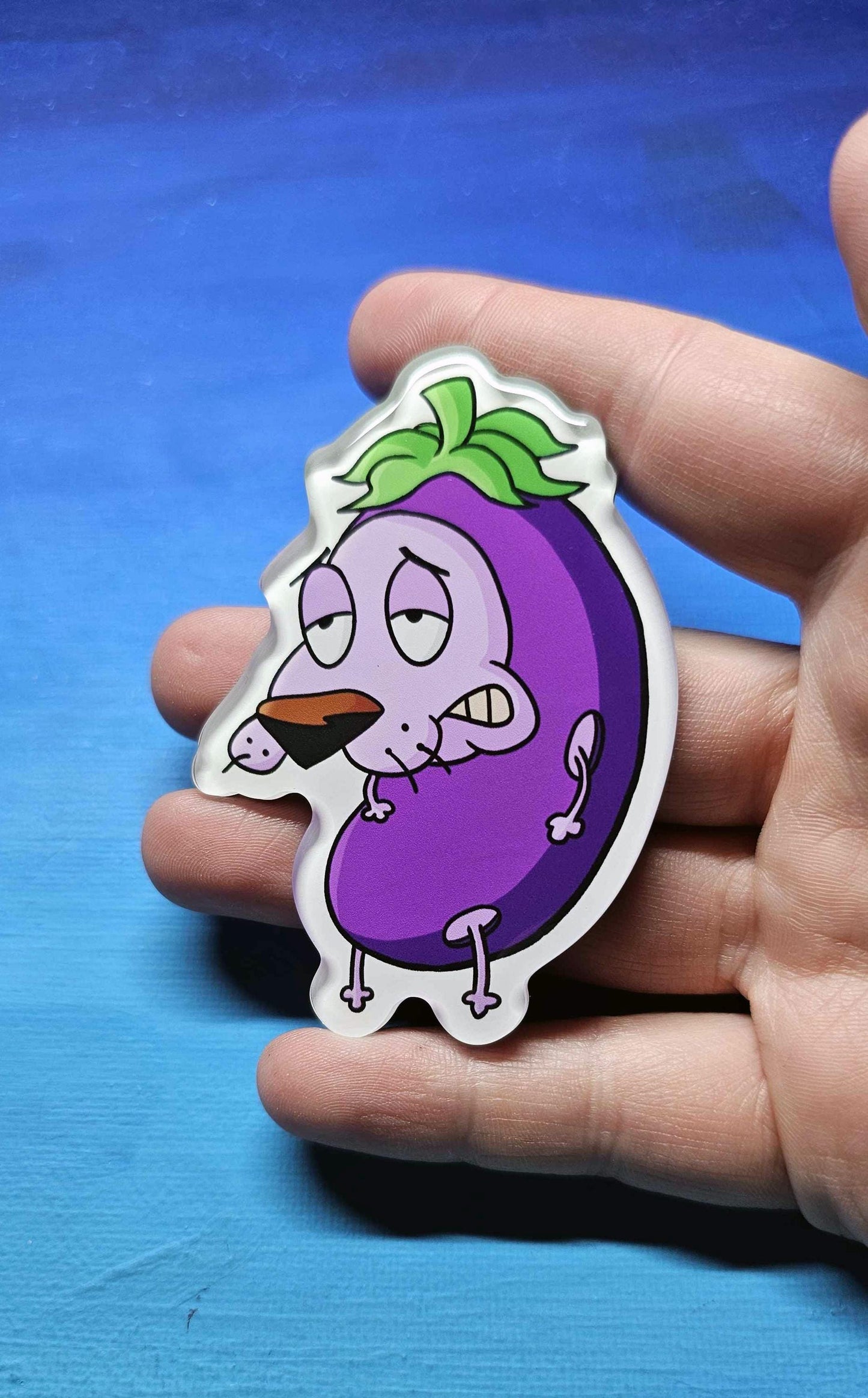 Courage the Eggplant Magnet