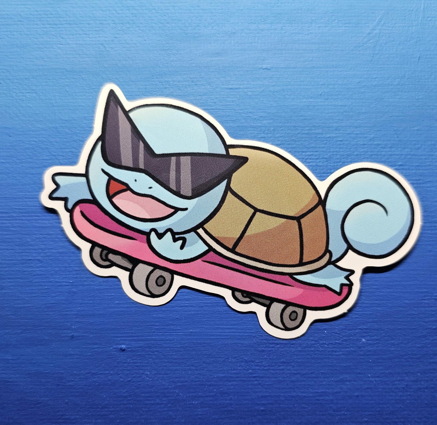 Cool Squirtle Skateboard Sticker
