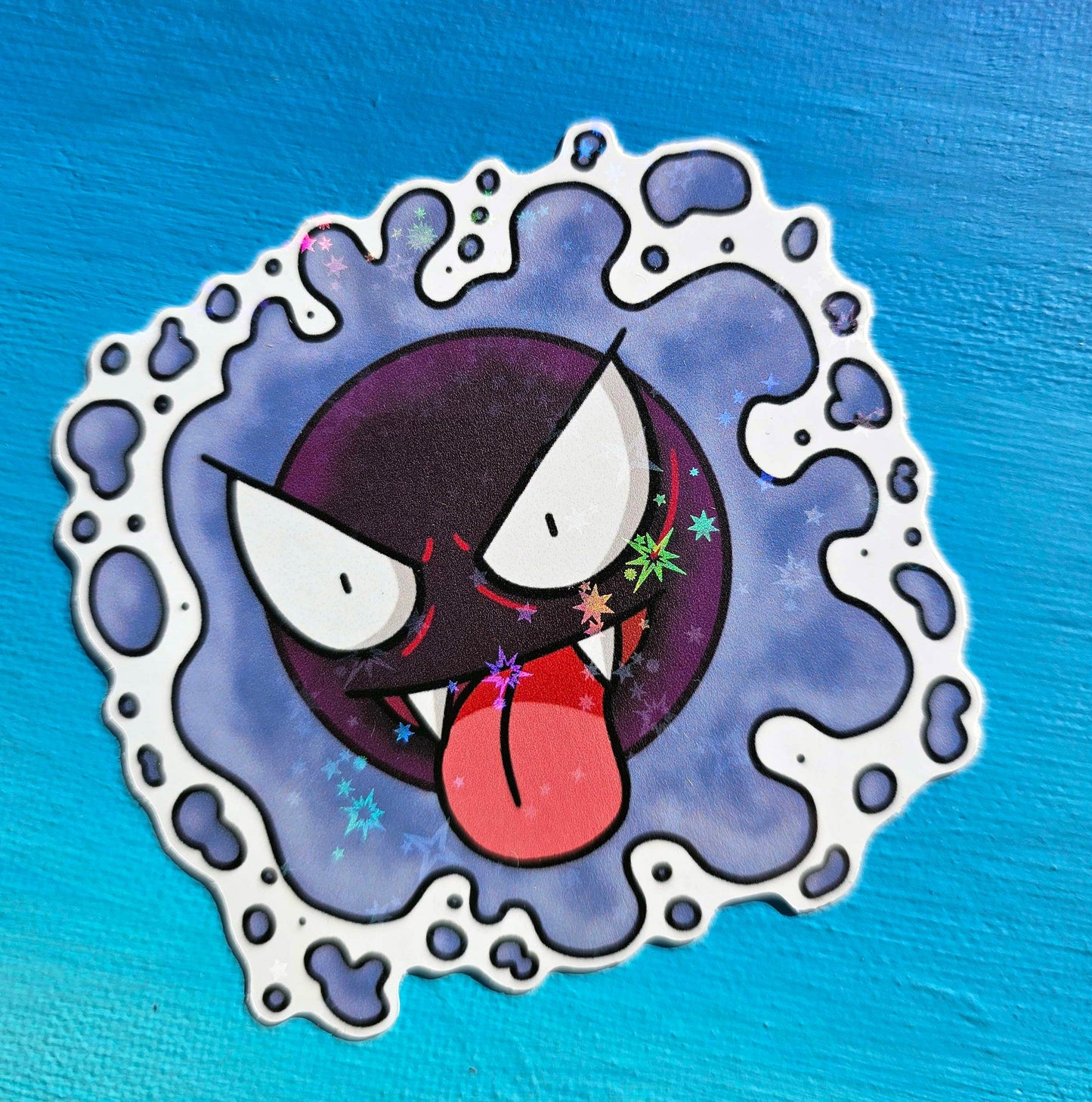 Shiny Gastly Sticking Out Tongue Sticker