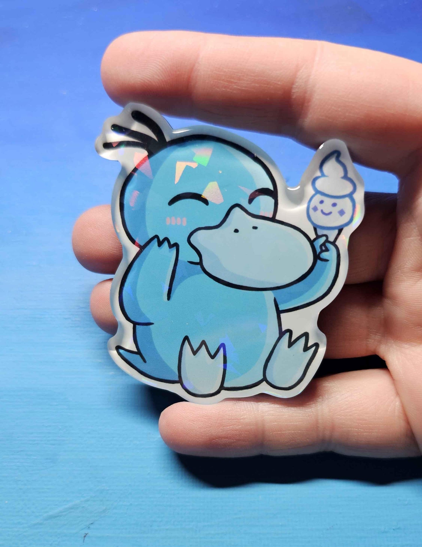 Shiny Psyduck Ice Cream Magnet