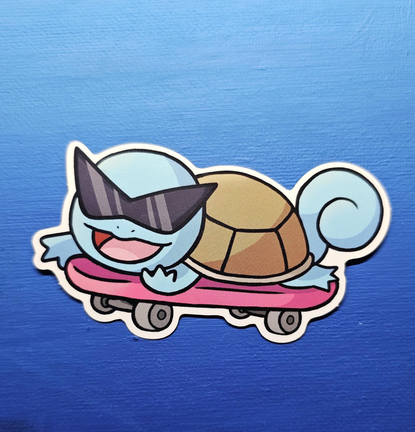 Cool Squirtle Skateboard Sticker