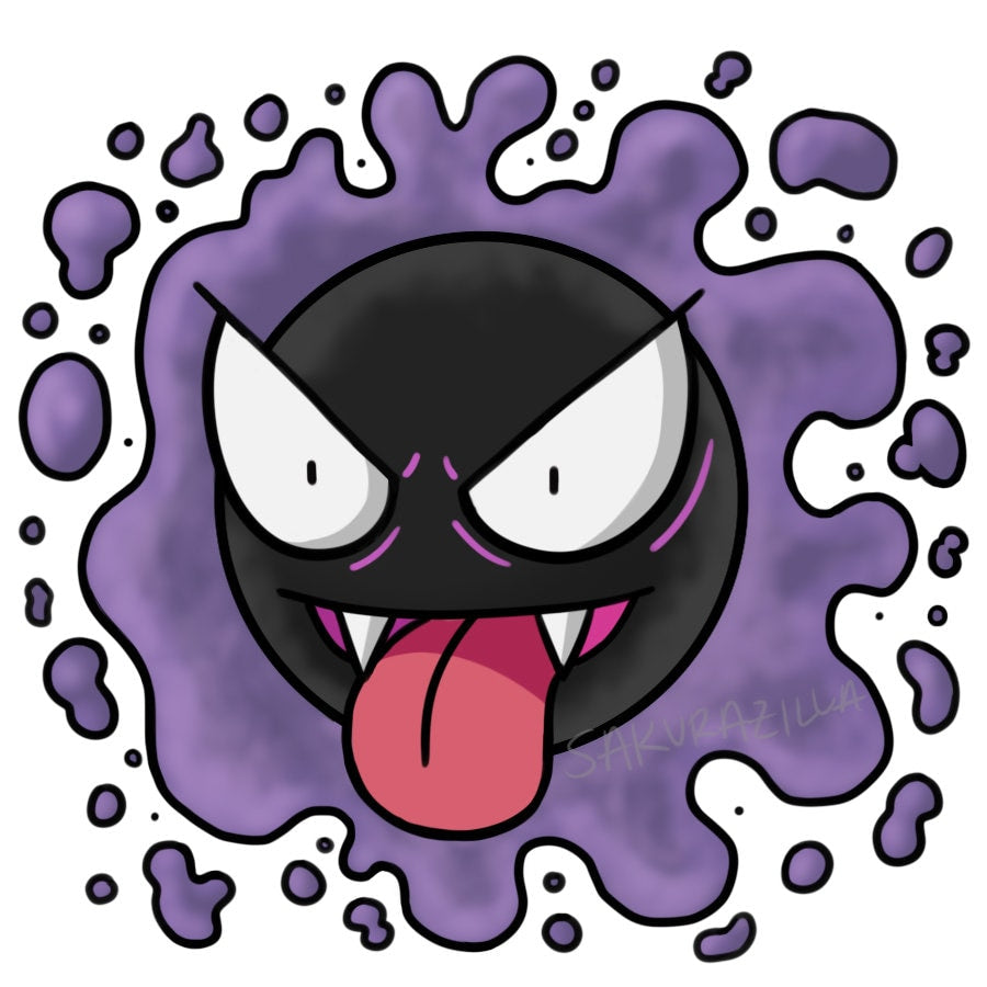Double-Sided Gastly Charm