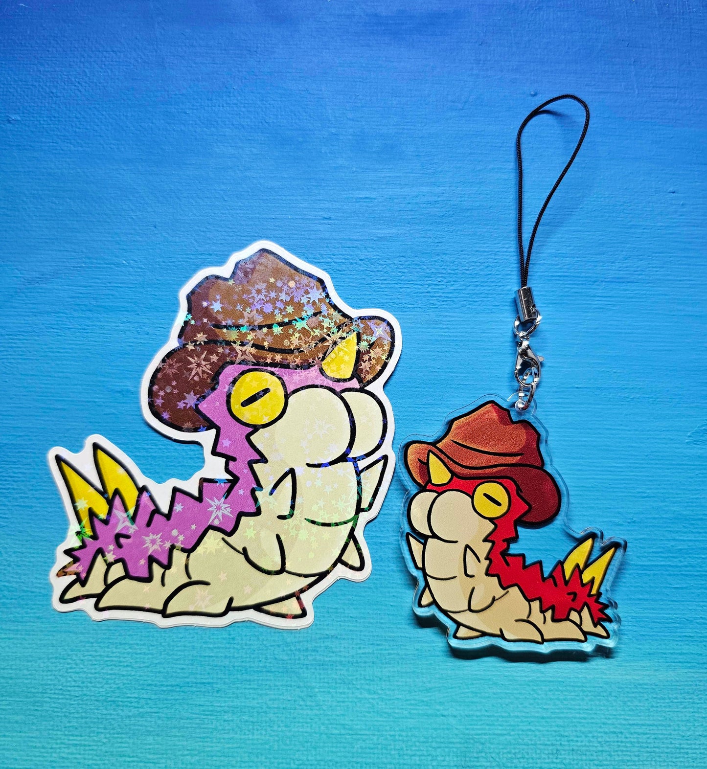 Shiny Holographic Cowboy Wurmple Sticker