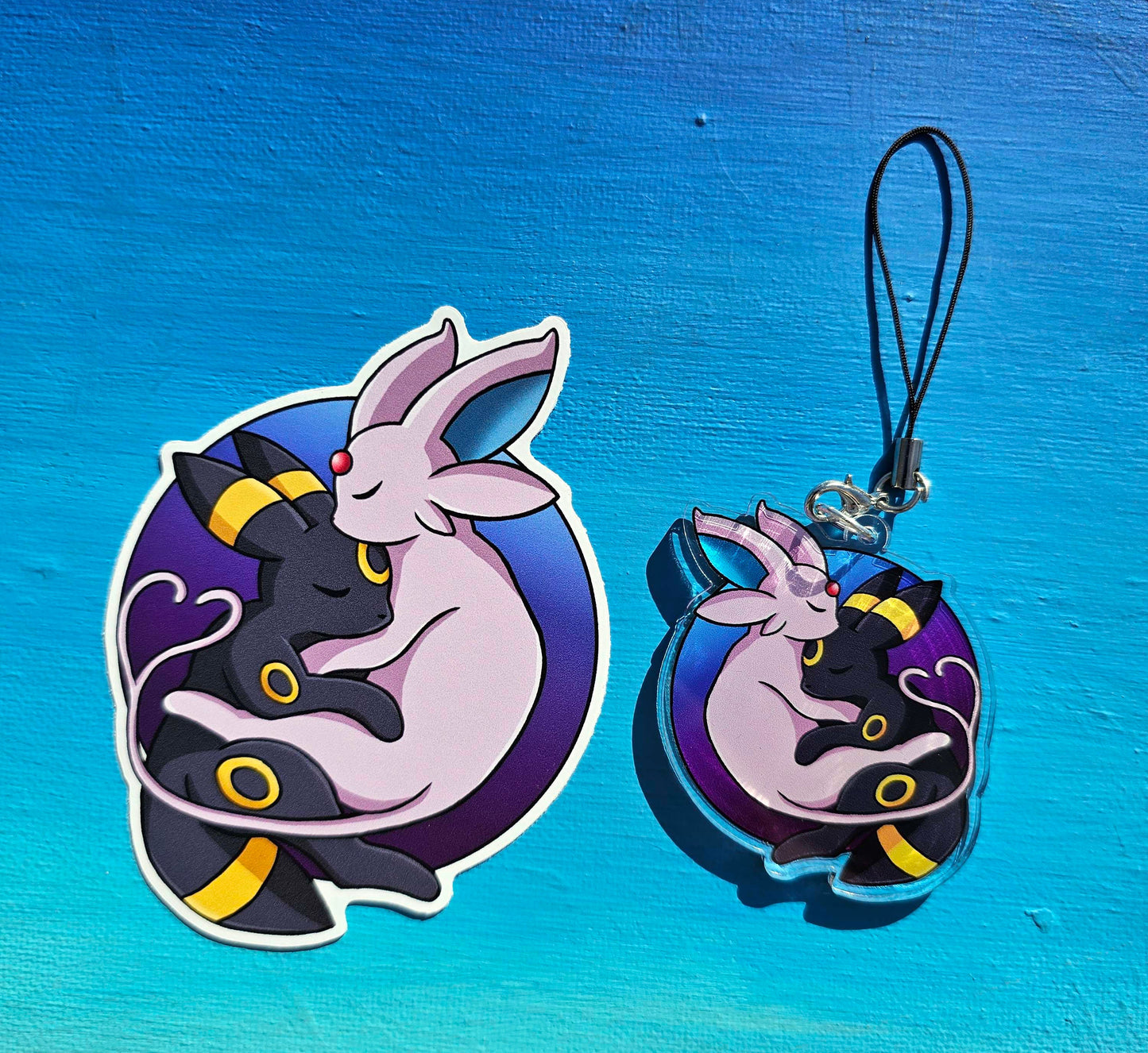 Cuddling Espeon/Umbreon Sticker