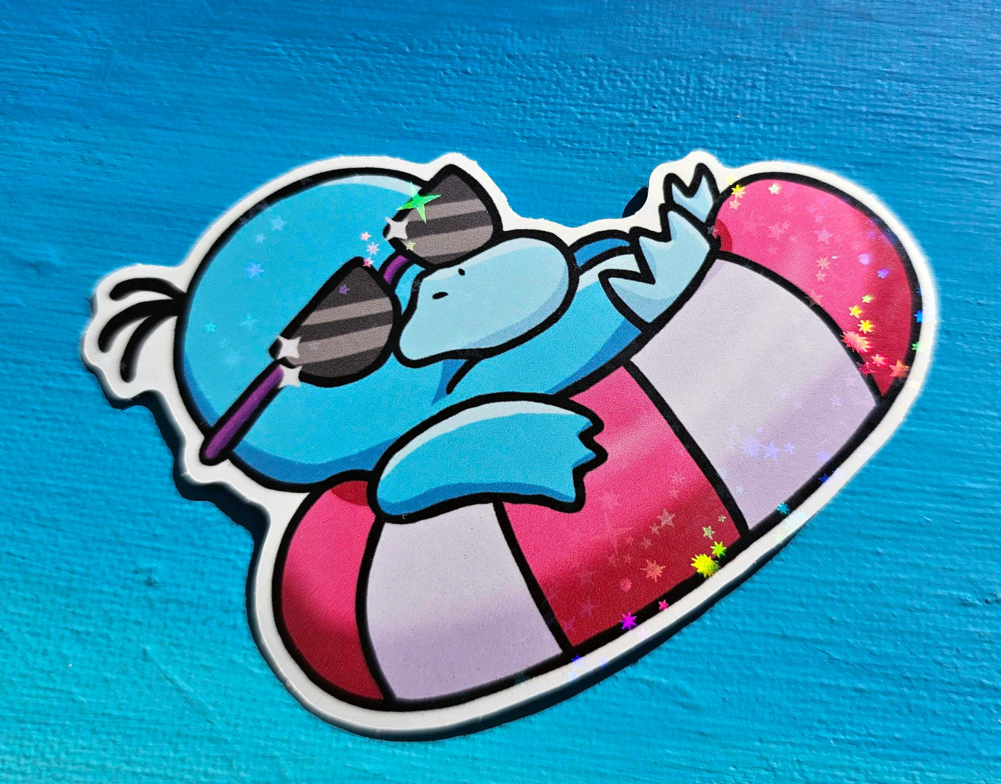 Shiny Psyduck Floatie Sticker