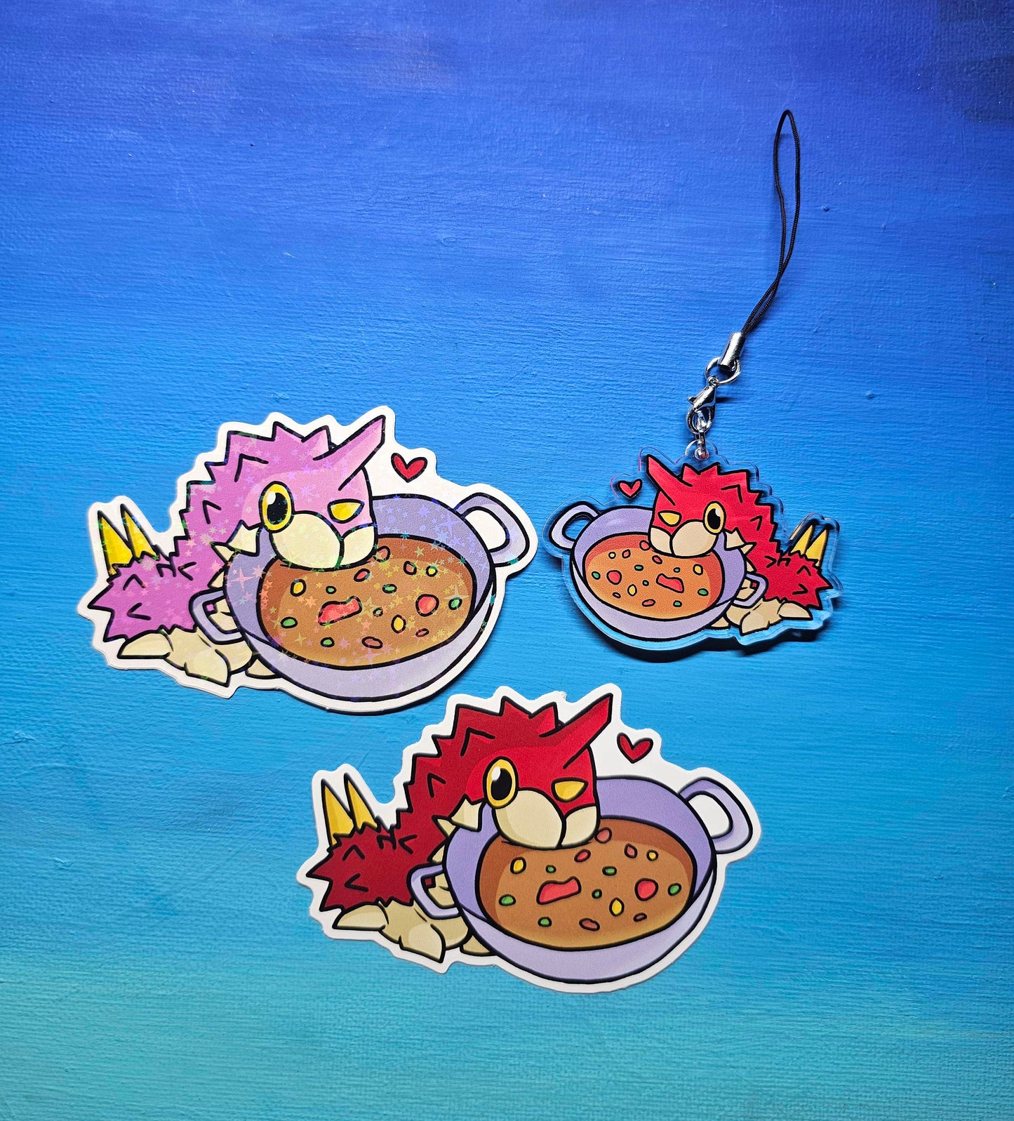 Double-Sided Wurmple Soup Charm