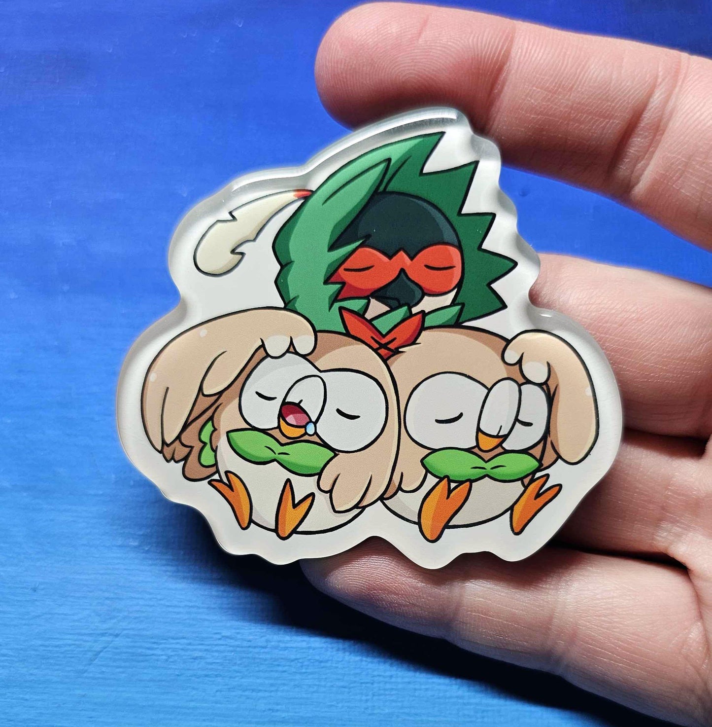 Decidueye + Rowlet Pile Magnet