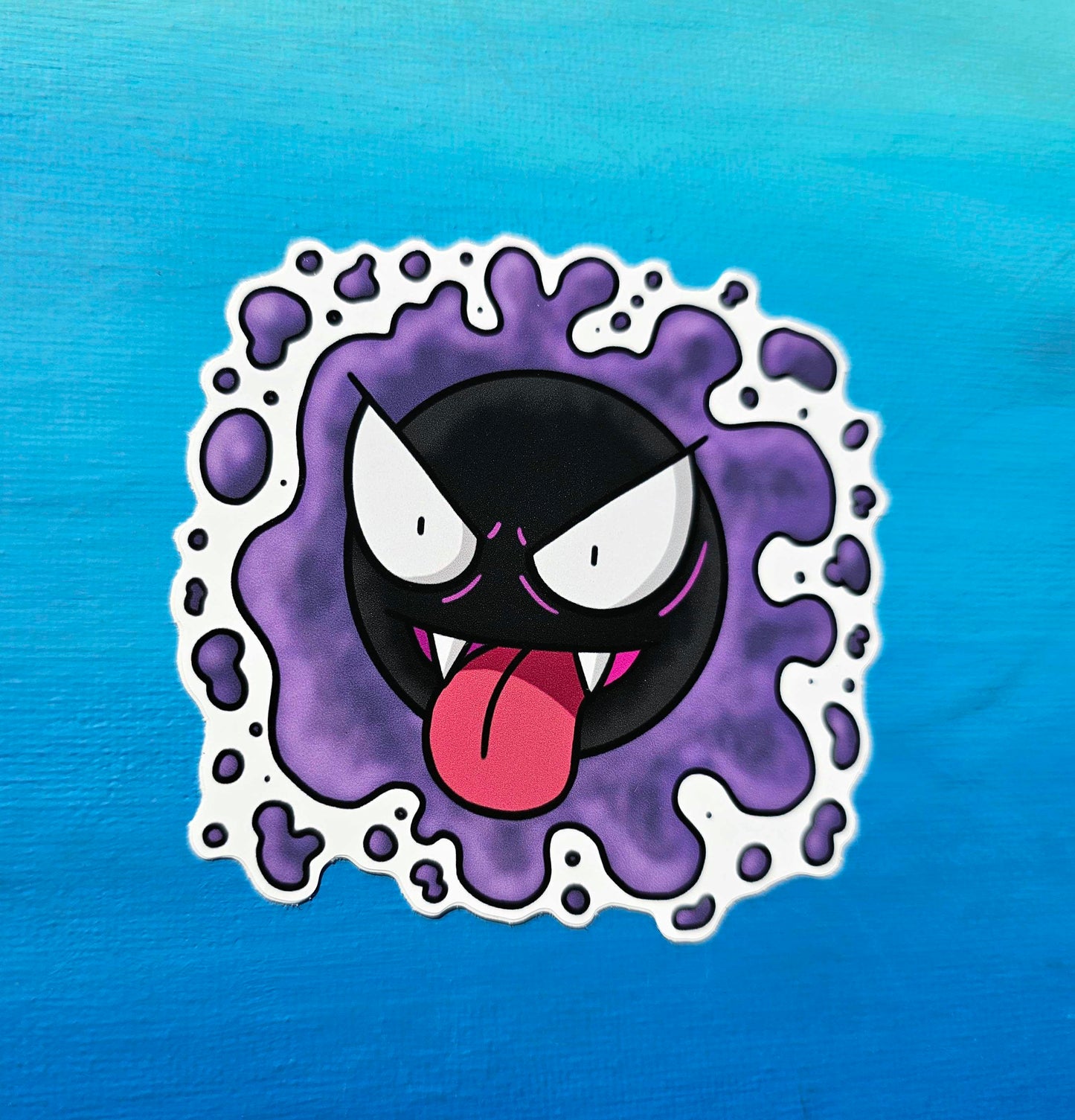 Gastly Sticking Out Tongue Sticker
