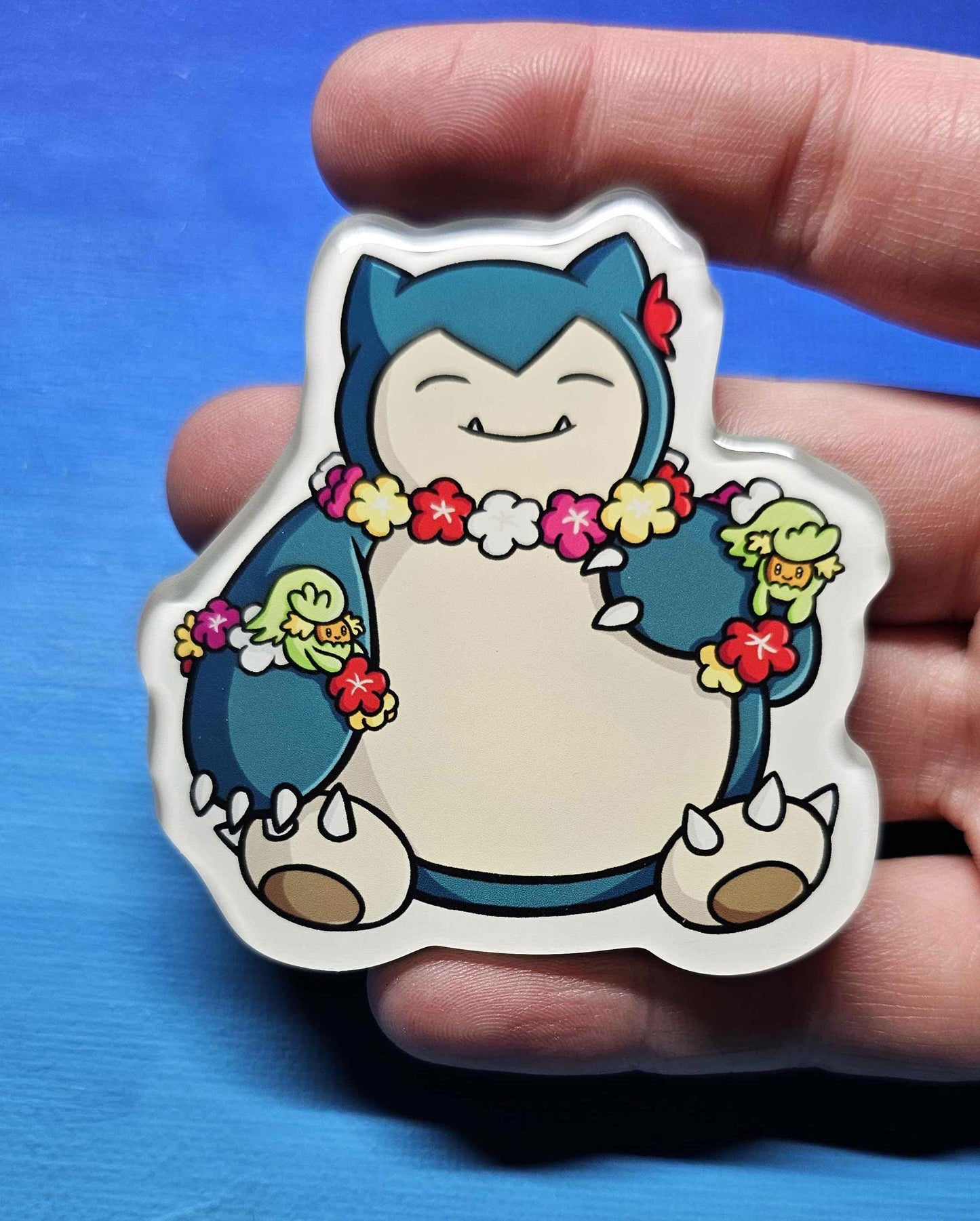 Snorlax + Comfey Magnet