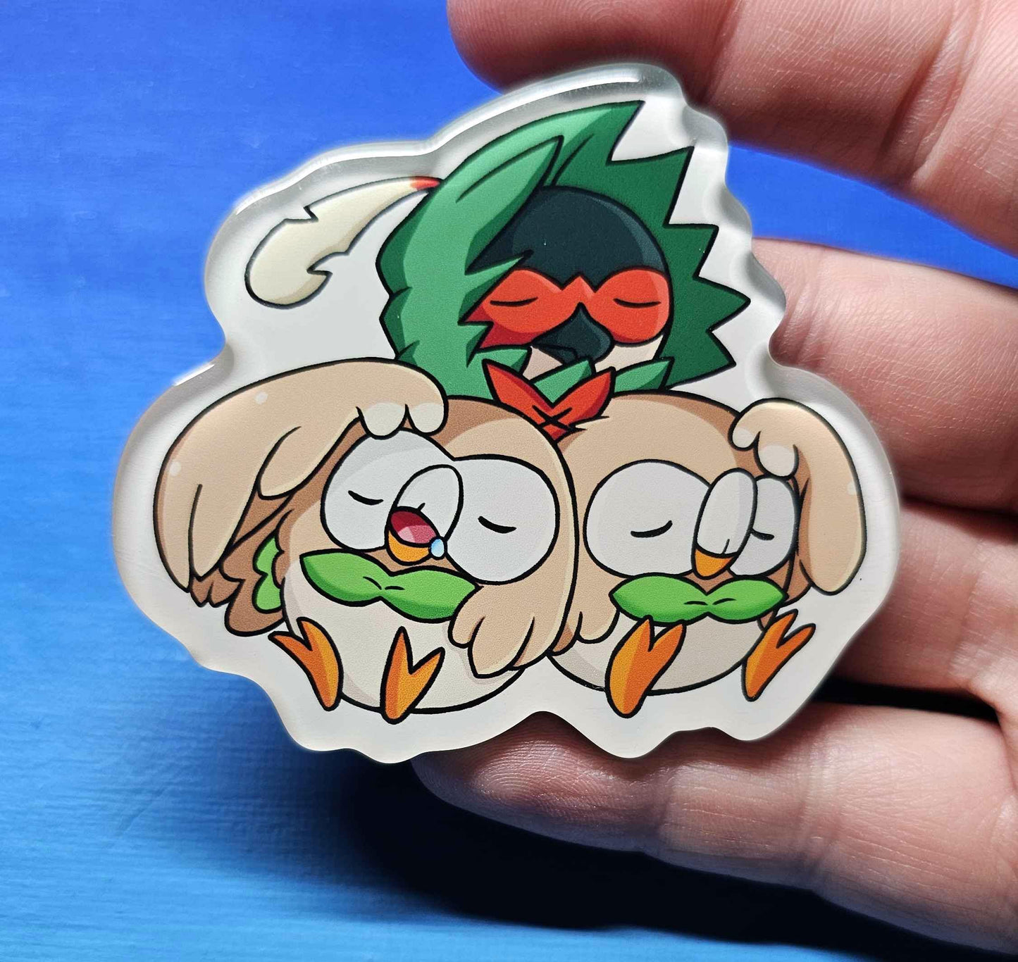 Decidueye + Rowlet Pile Magnet