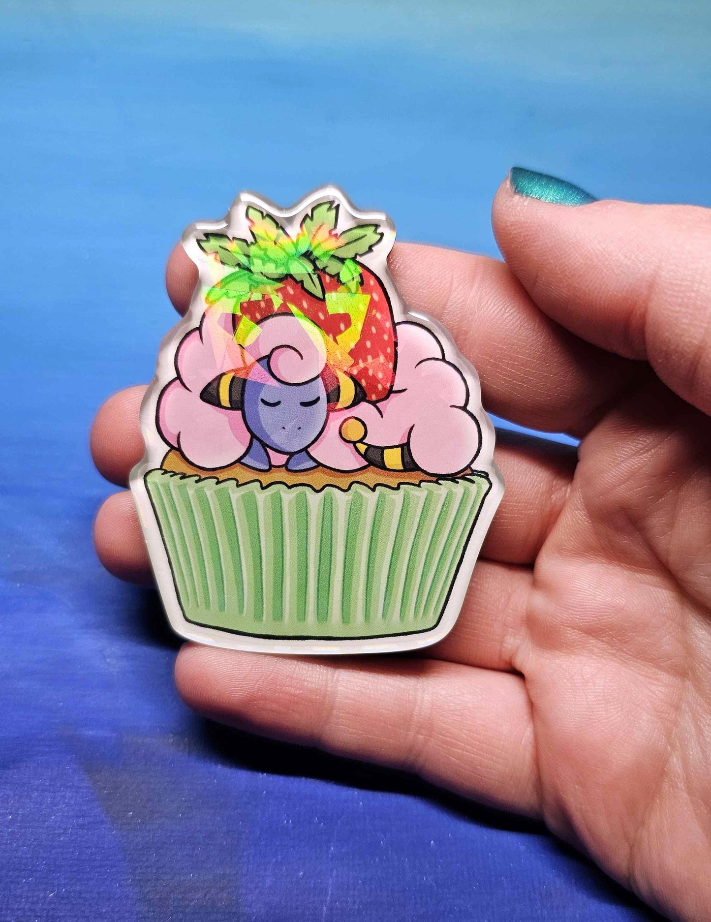 Shiny Mareep Sheep Cake Magnet