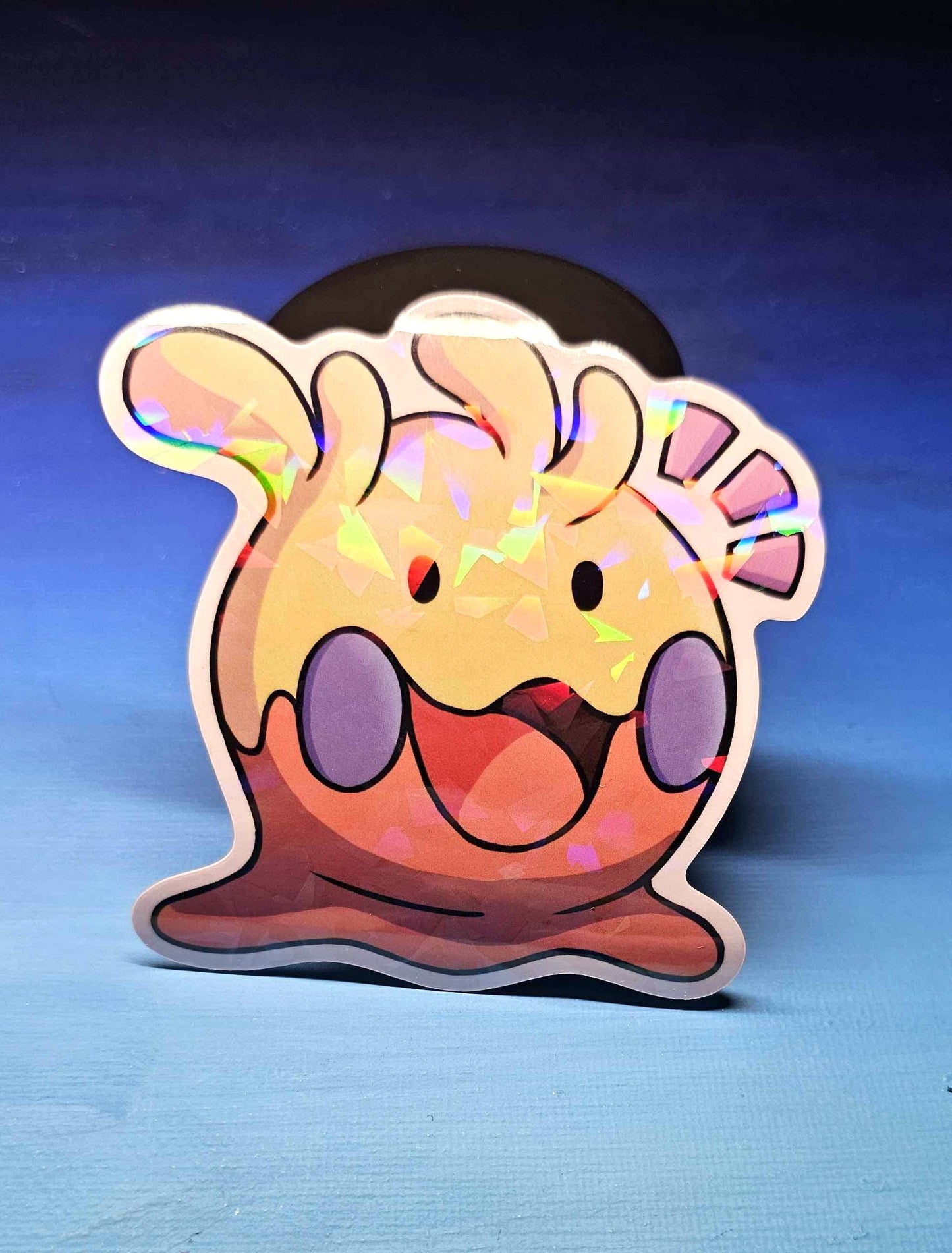 Shiny Holographic Happy Goomy Sticker