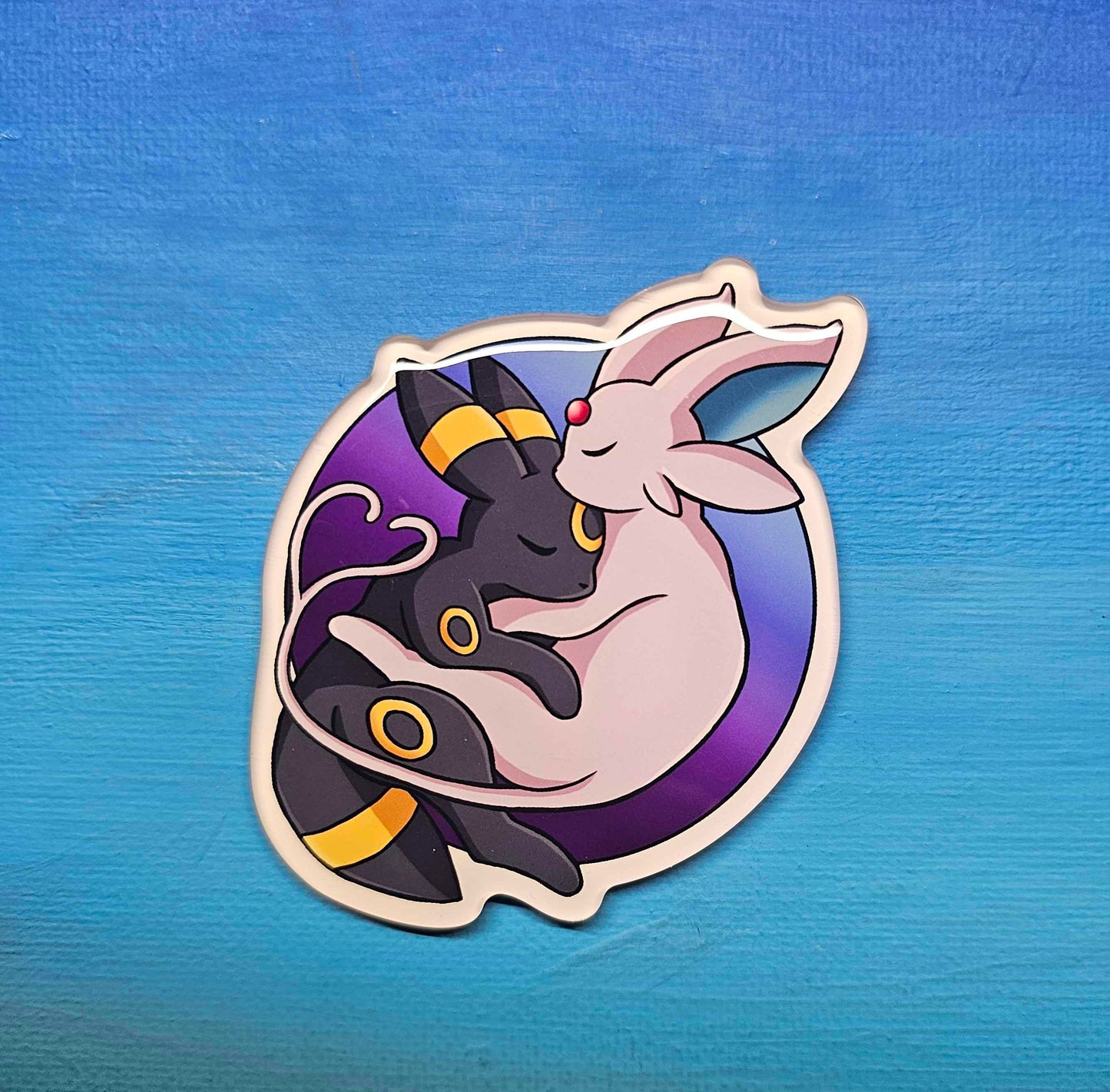 Espeon Umbreon Cuddling Magnet