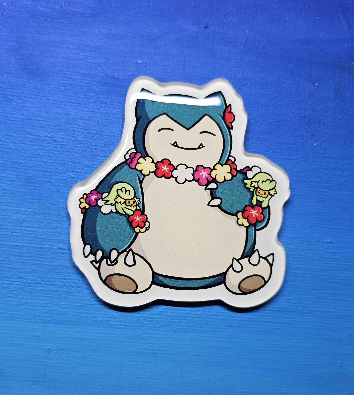 Snorlax + Comfey Magnet