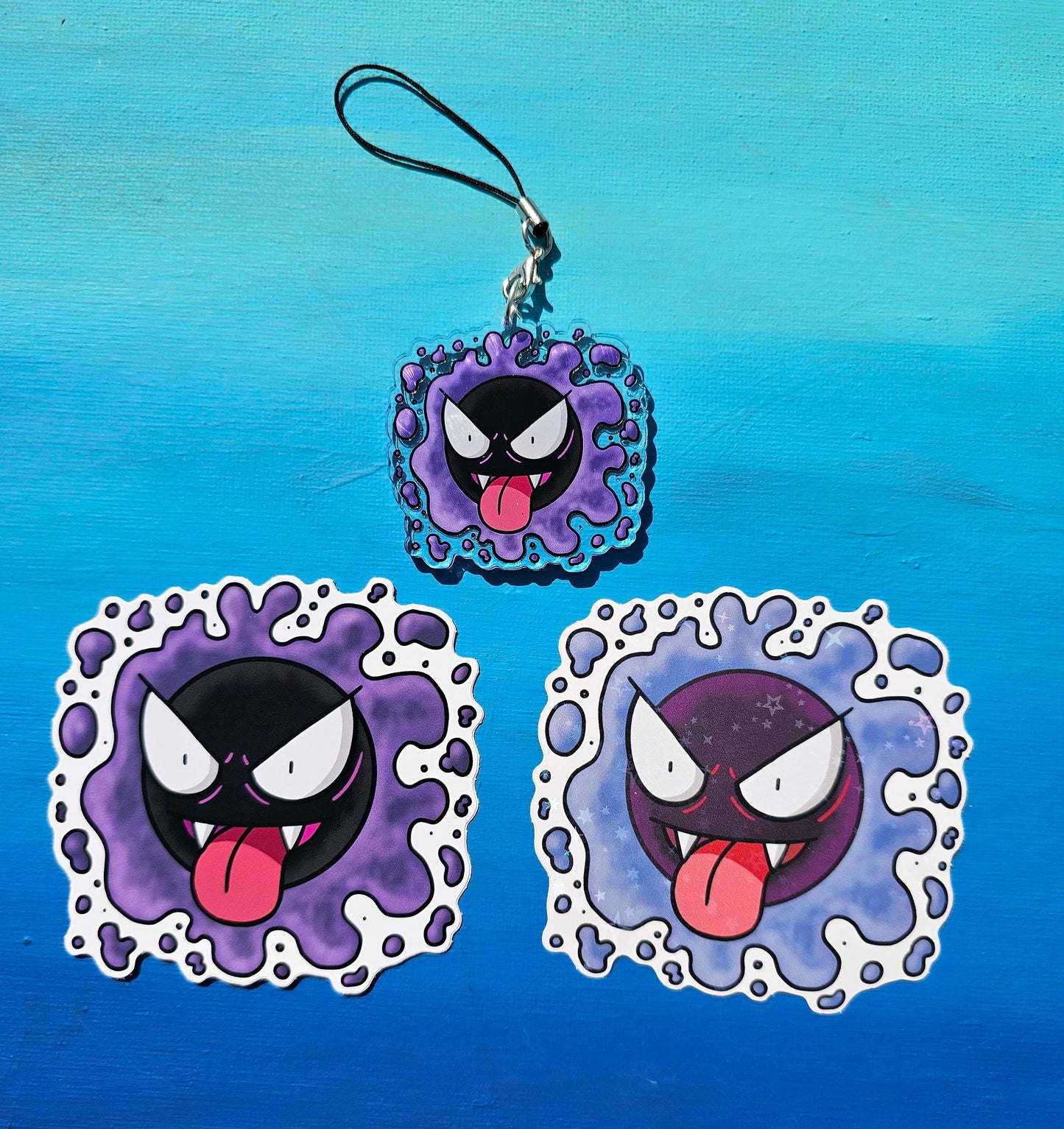 Shiny Gastly Sticking Out Tongue Sticker